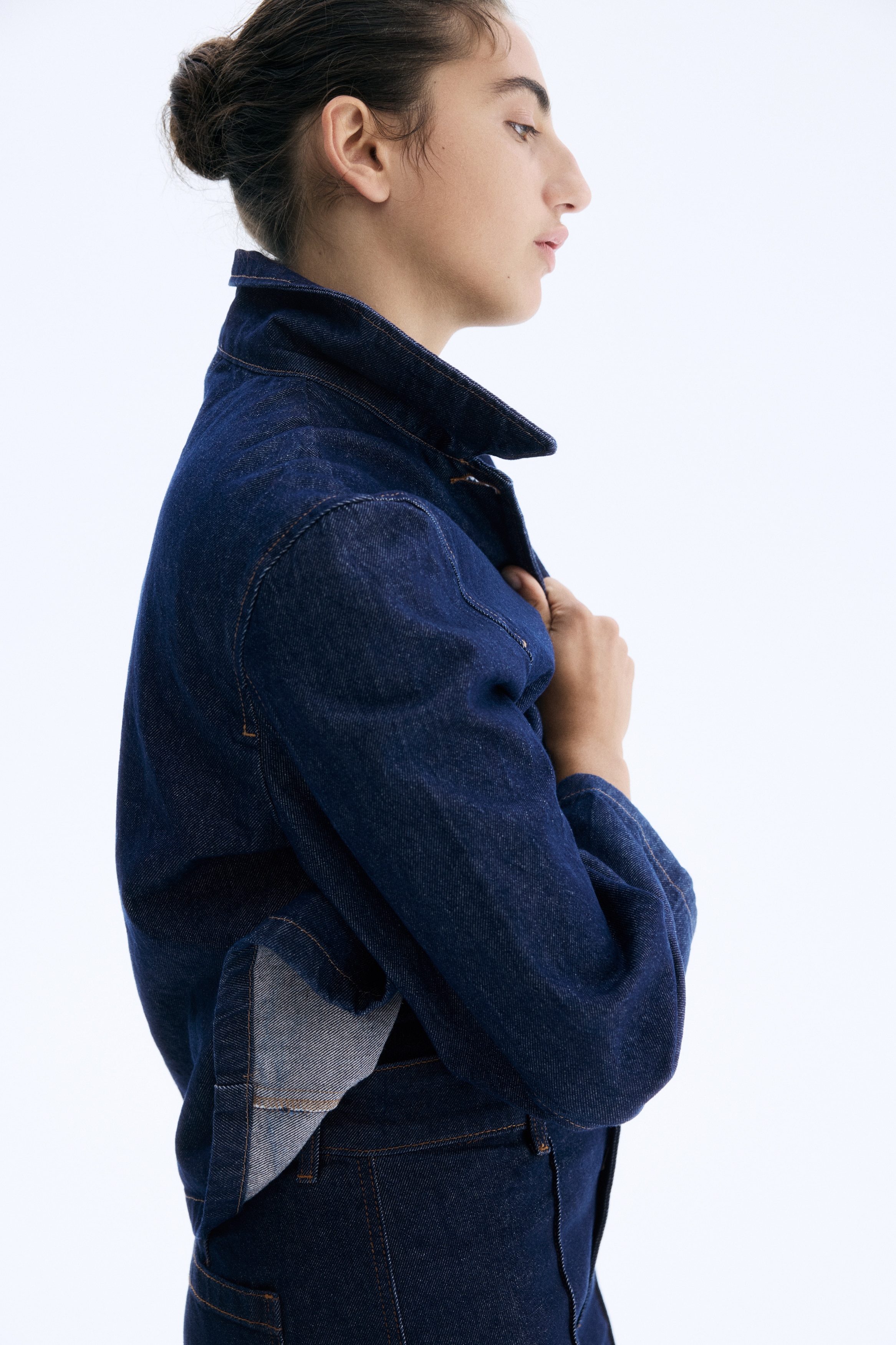 Collared twill jacket