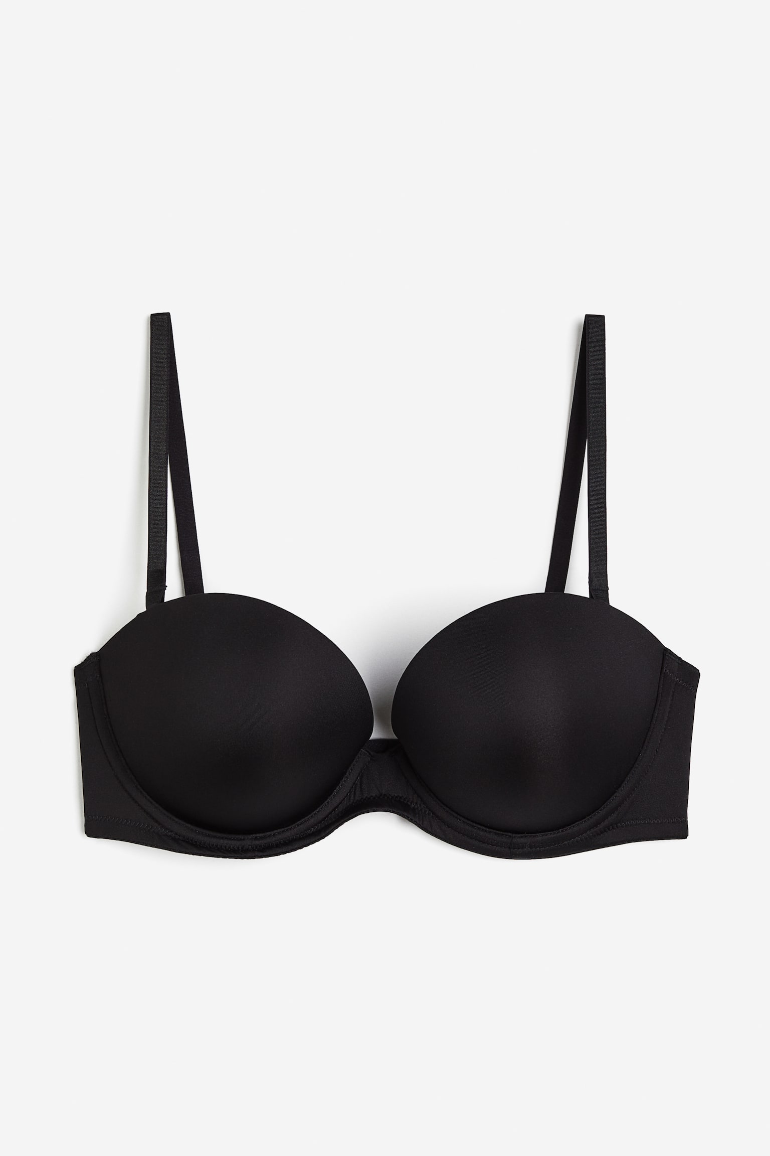 Strapless Super Push Up Bra - Black - 1