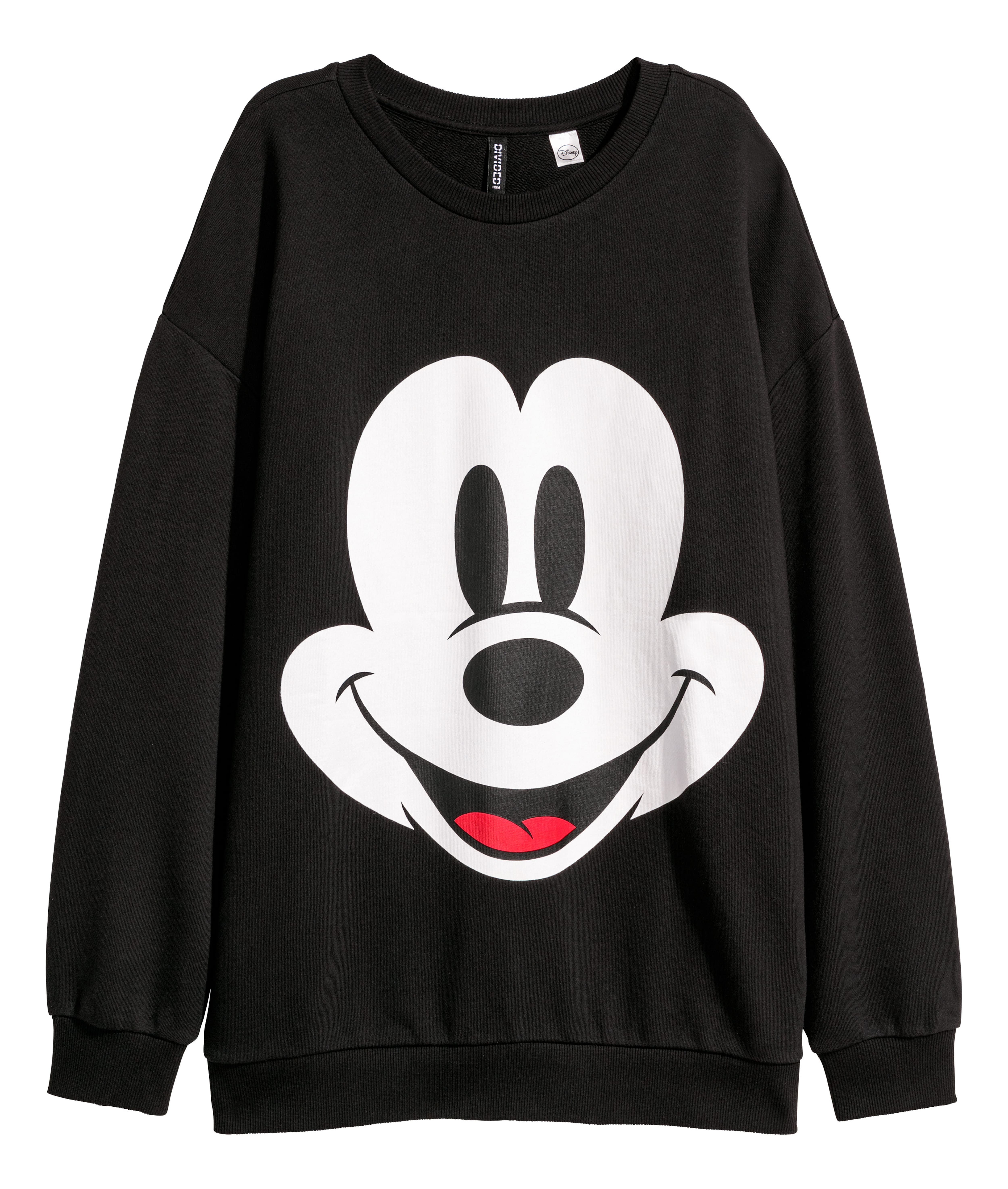 Printed sweatshirt Black Mickey Mouse Ladies H M GB