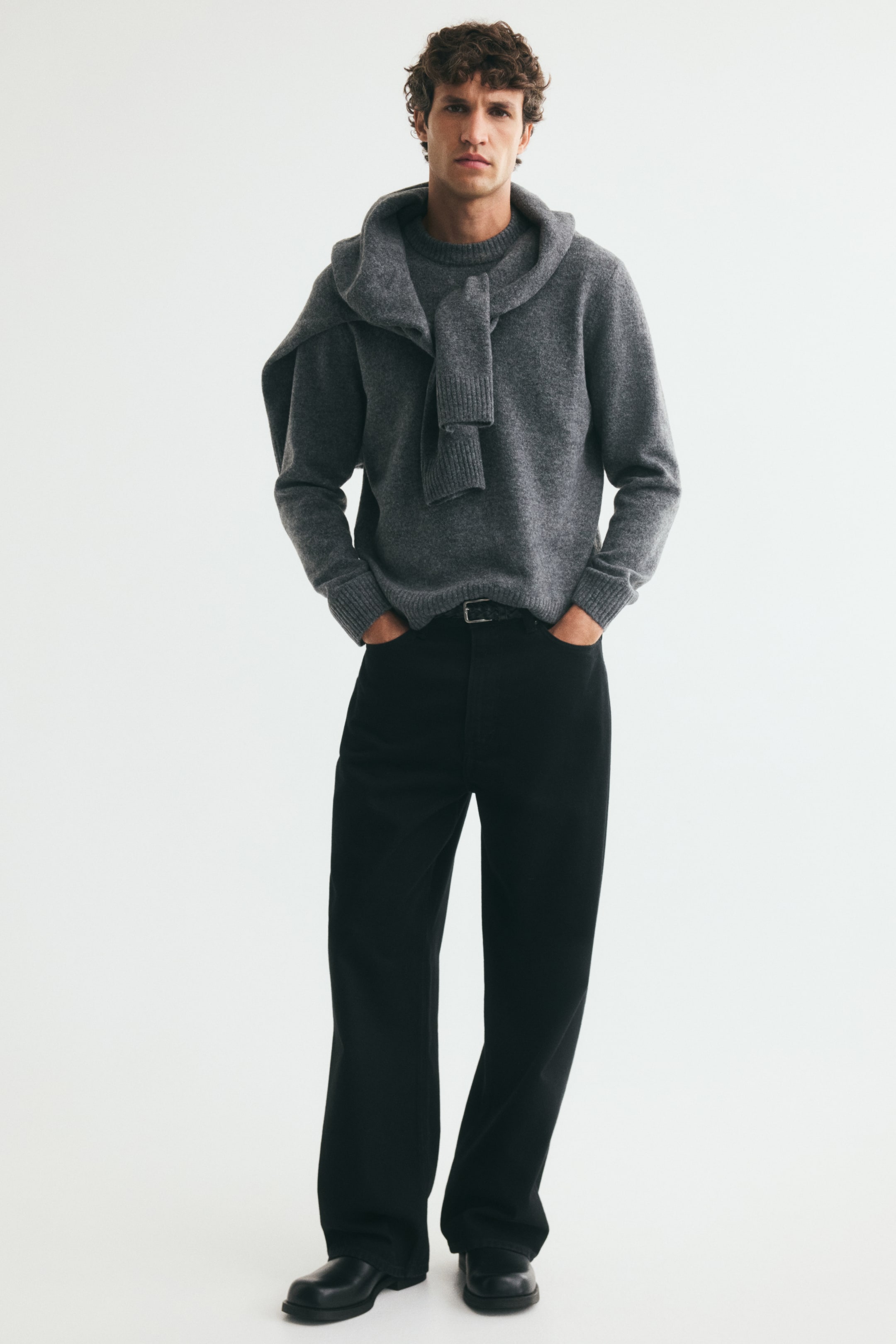 Regular-Fit Brushed Sweater