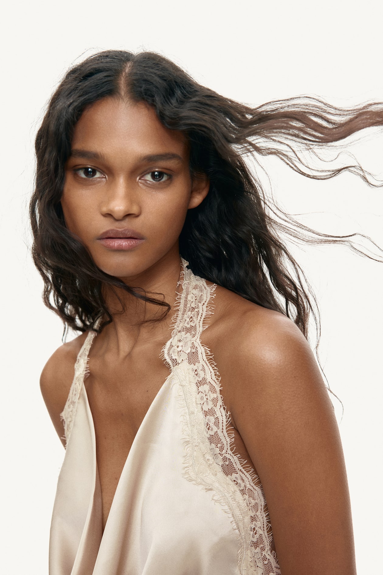 Satin Halterneck Dress - image 2