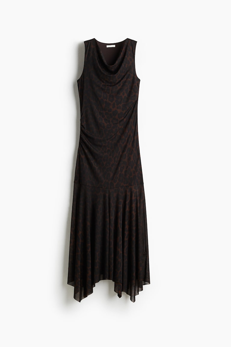 Draped mesh dress