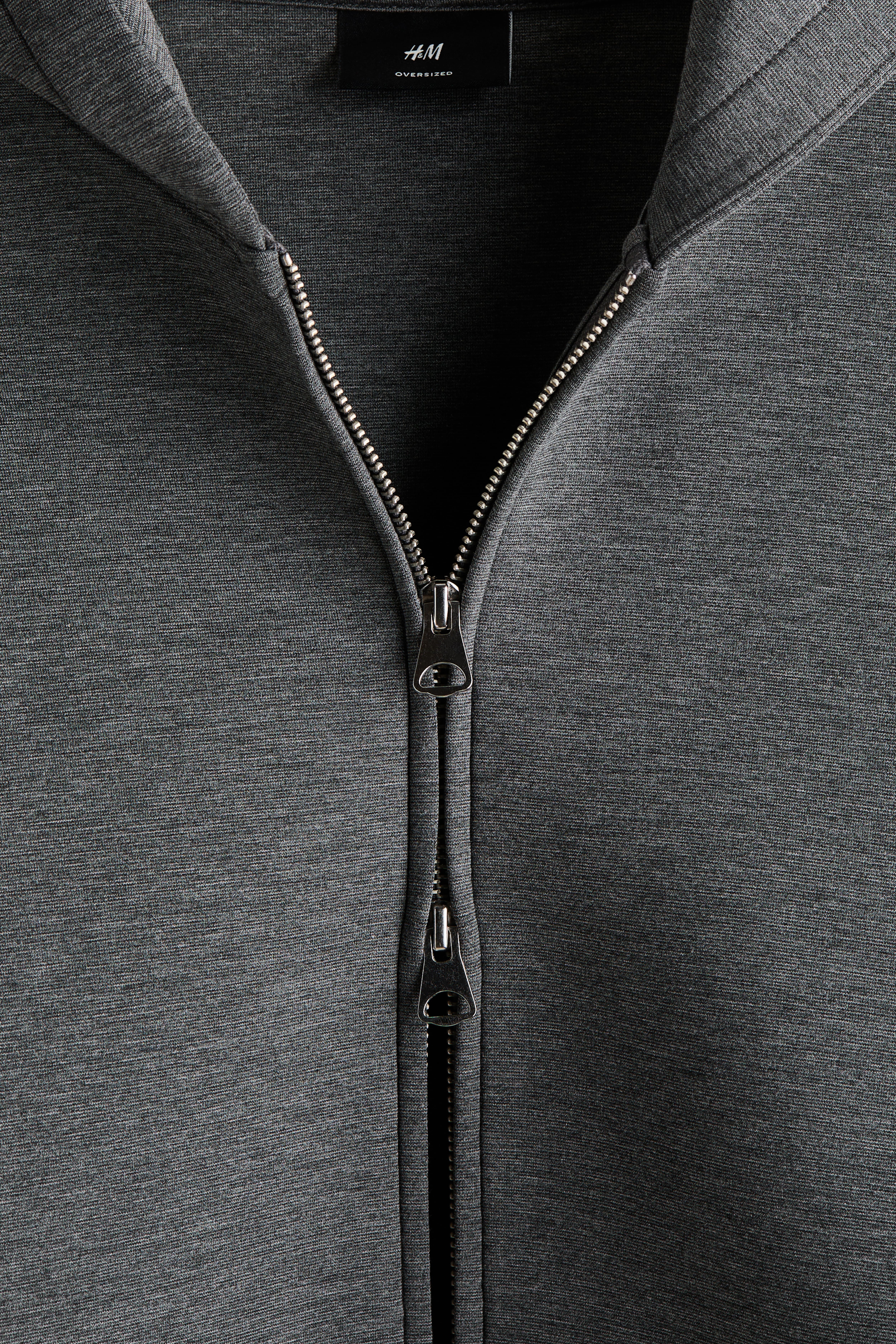 Oversized Scuba Hooded Jacket