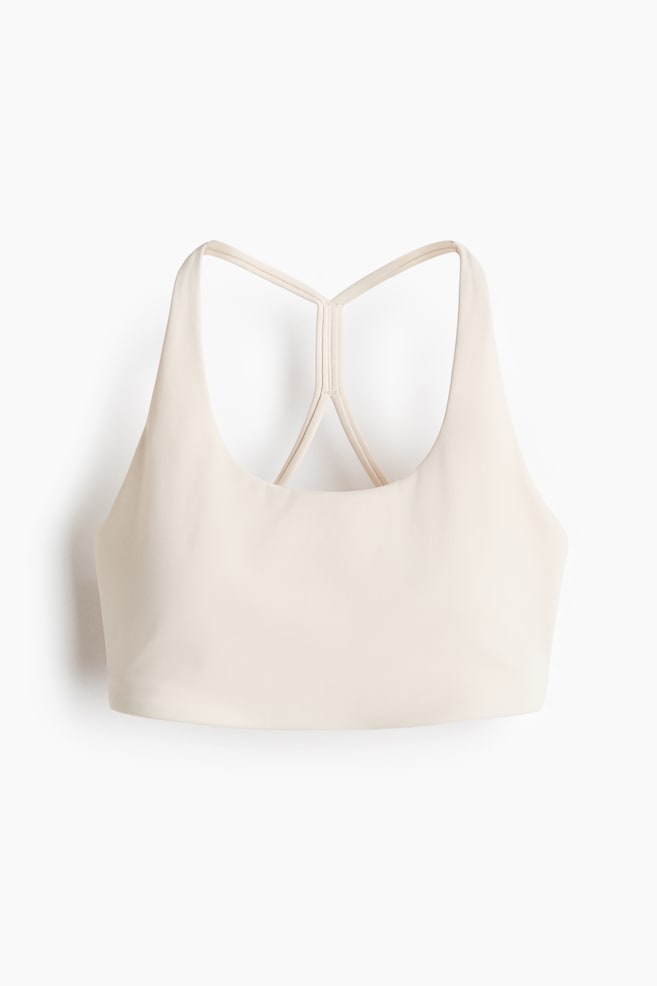 SculptMove™ Medium Support Sports Bra - Ivory/Brown/Dark gray - 1
