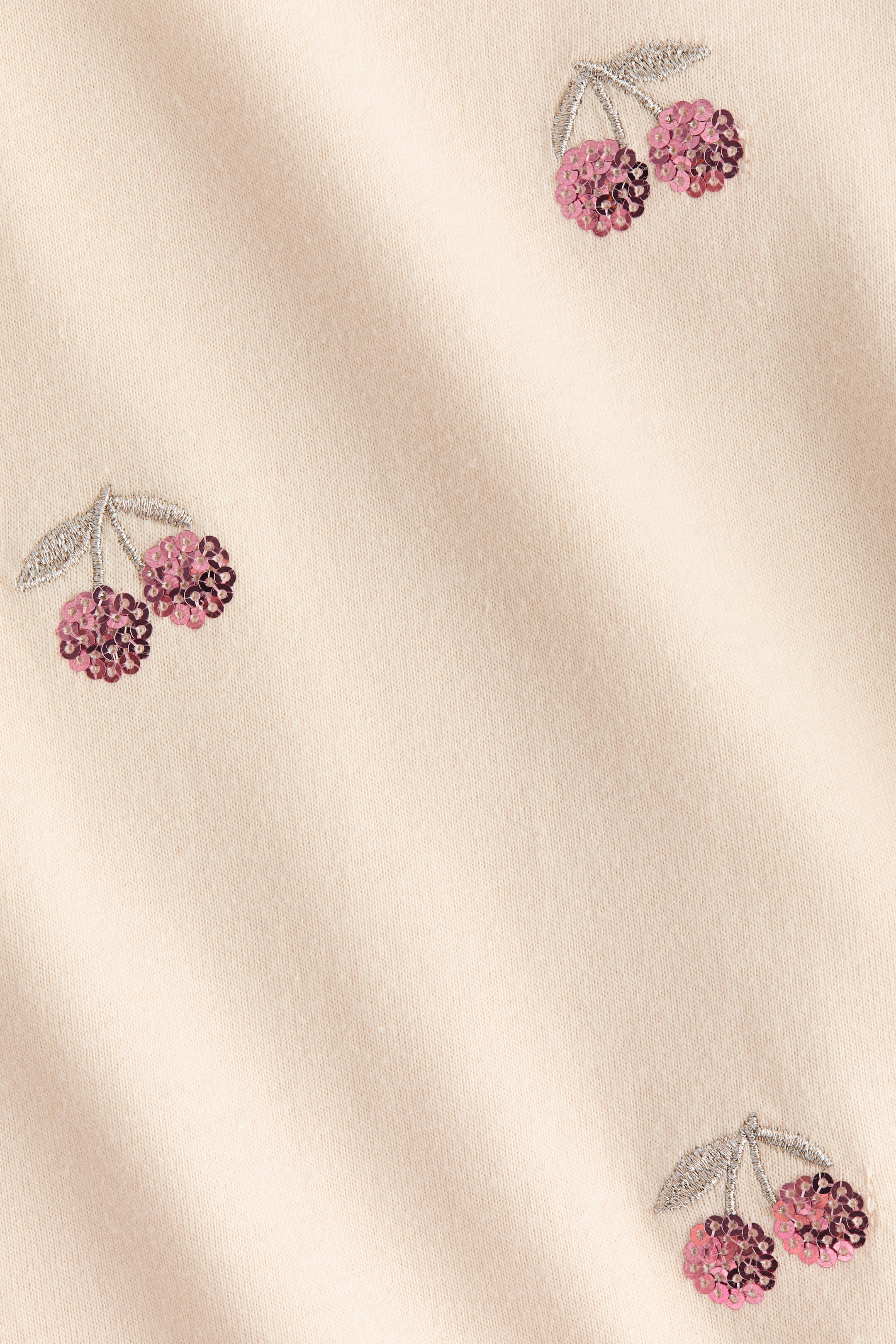 View larger image: Cotton Top with Motif - Light peach pink/cherries - Kids | H&M US 2