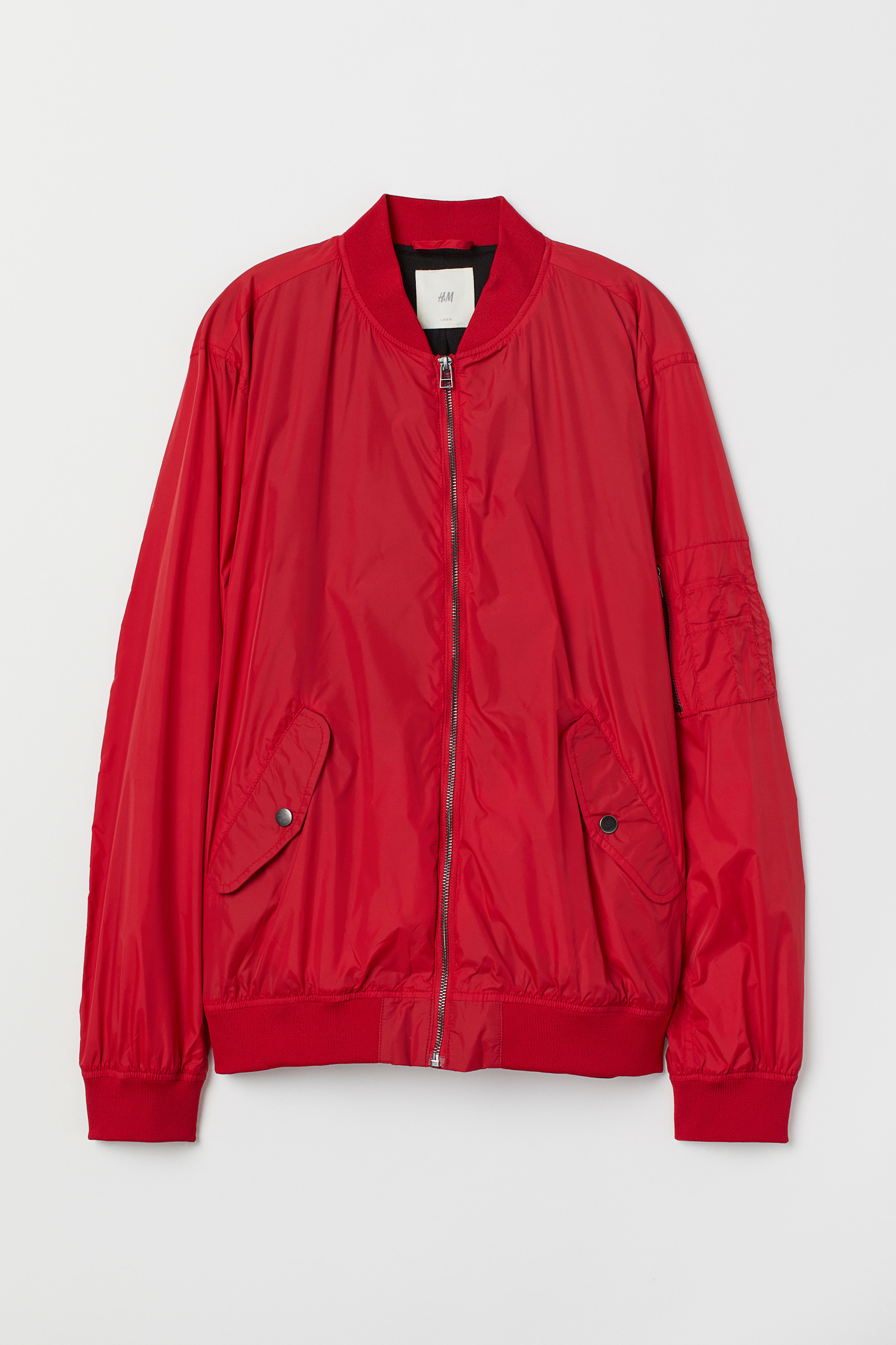 Nylon bomber jacket