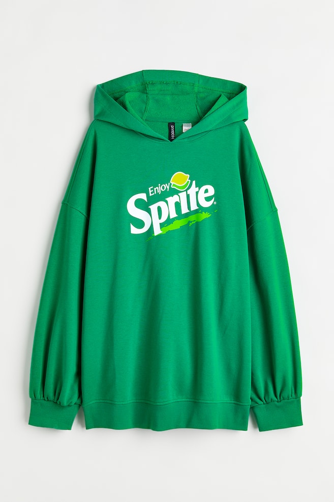 Oversized hoodie - Green/Sprite - 1