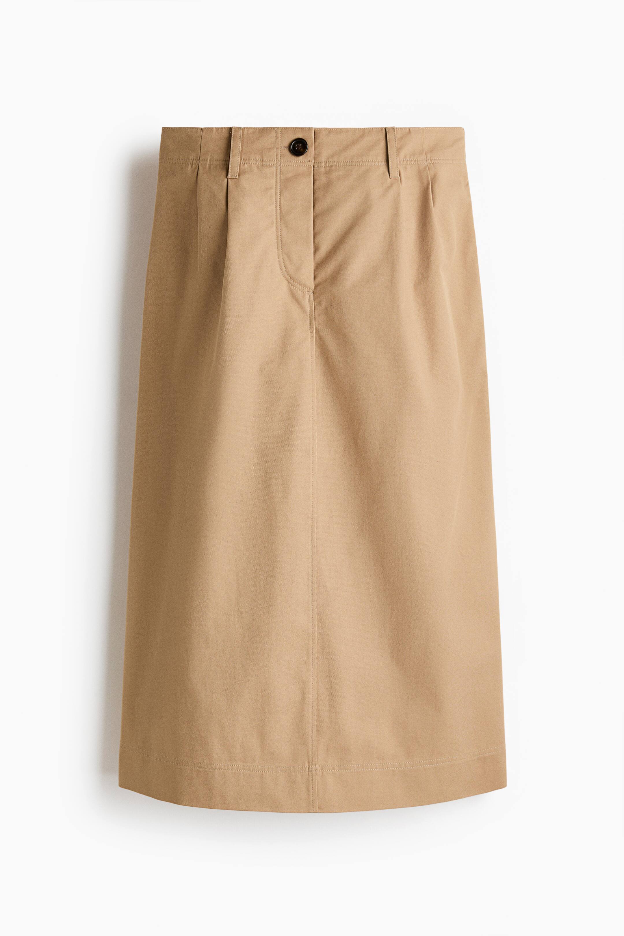 View larger image: Cotton twill skirt - Beige - Ladies | H&M IN 5