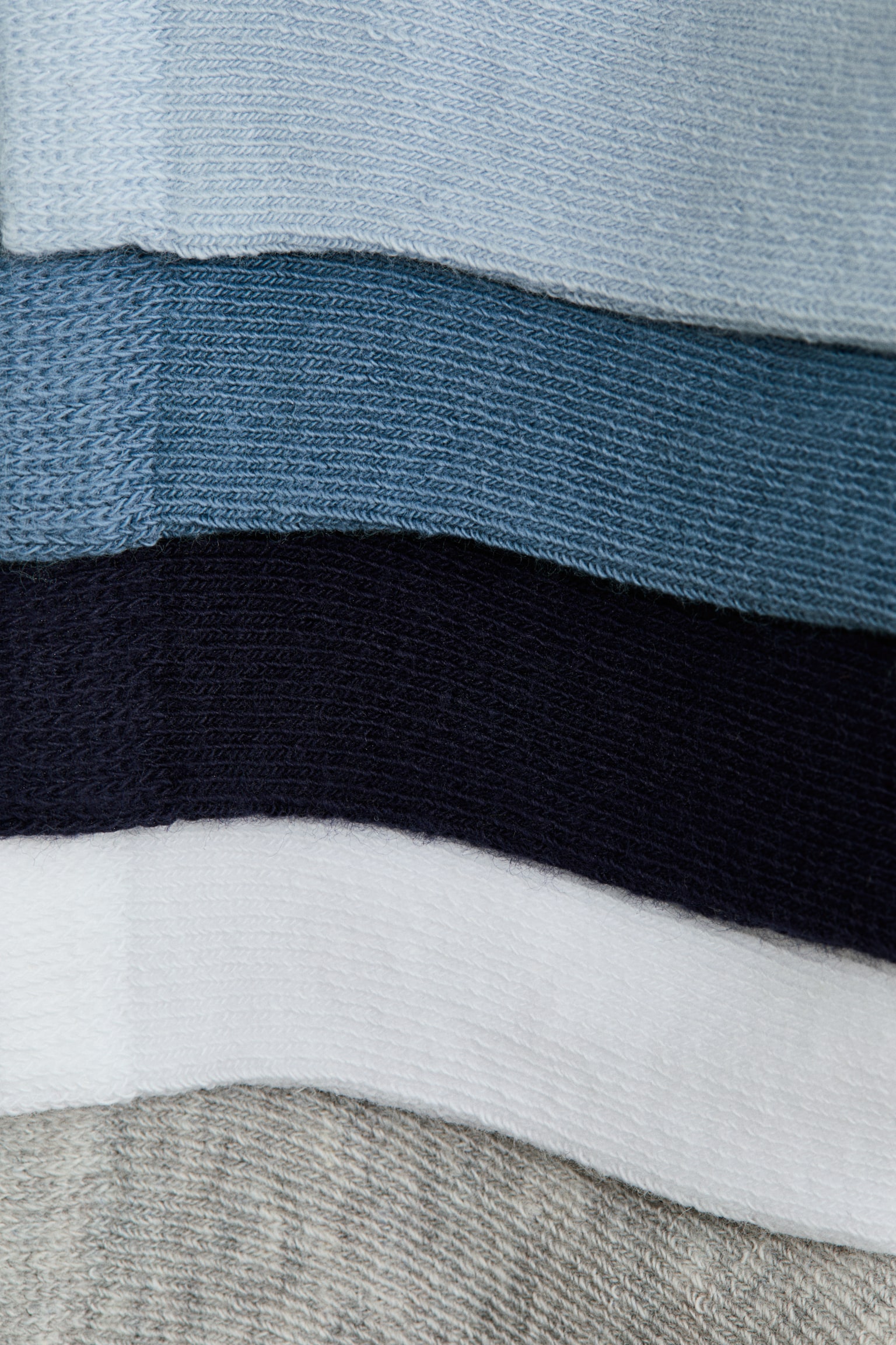 5-pack trainer socks - Blue/White/Green/White/Light purple/Pink/White/Dark blue/Blue/Yellow/Turquoise/Black/White/Light grey/White/Pink/Light grey/Turquoise/Light blue - 2