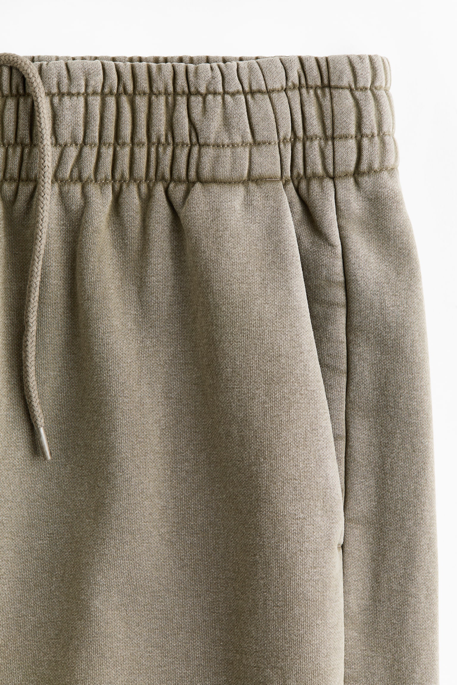Мужские брюки H&M Relaxed-Fit Printed Sweatpants, цвет: Светлый хаки зелёный — фото 3