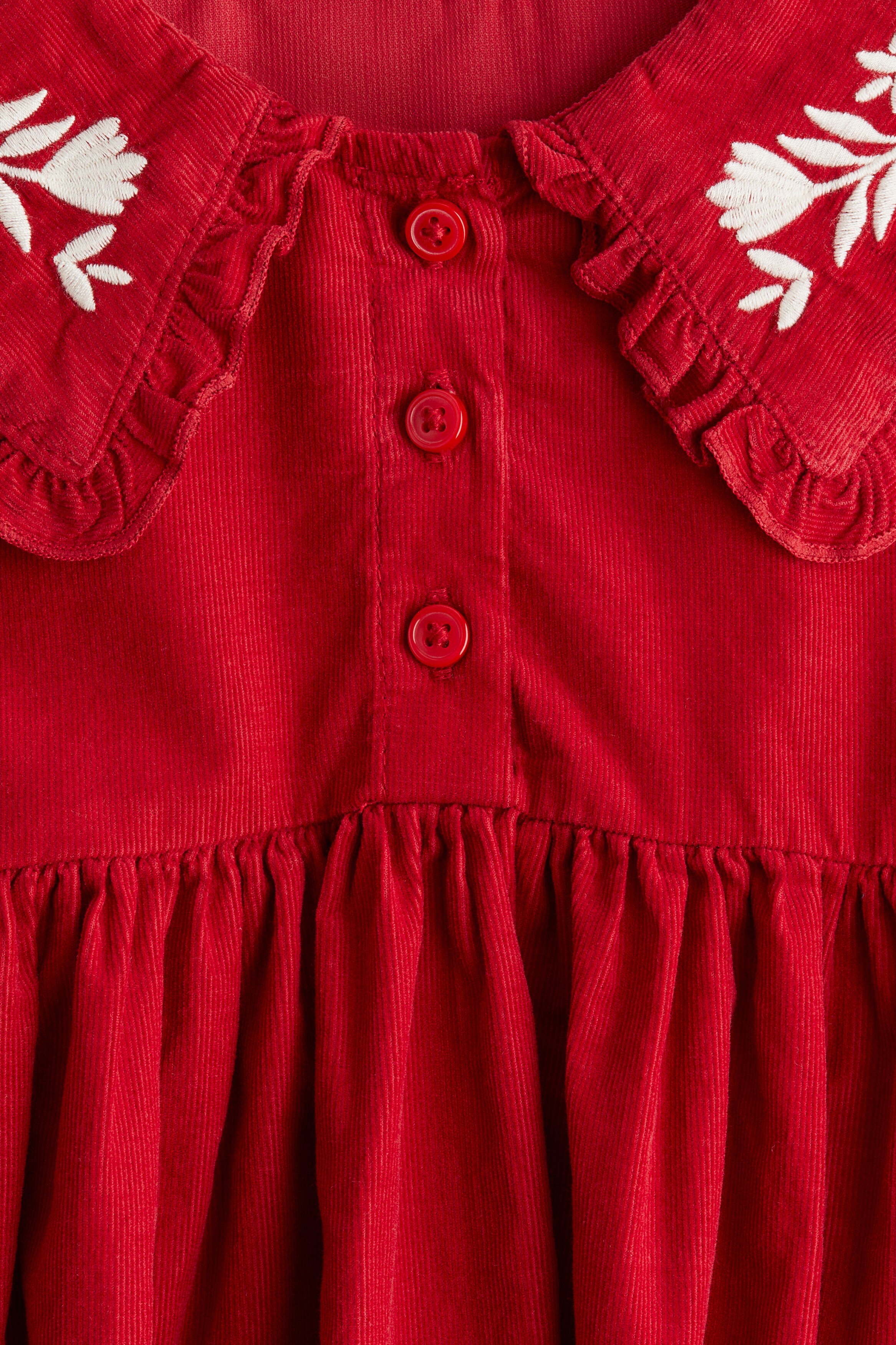 h&m red corduroy dress H&M Divided Women's Corduroy Mini Dress Size 8 Burgundy Red Sleeveless Button Up for Sale in Arlington Heights, IL