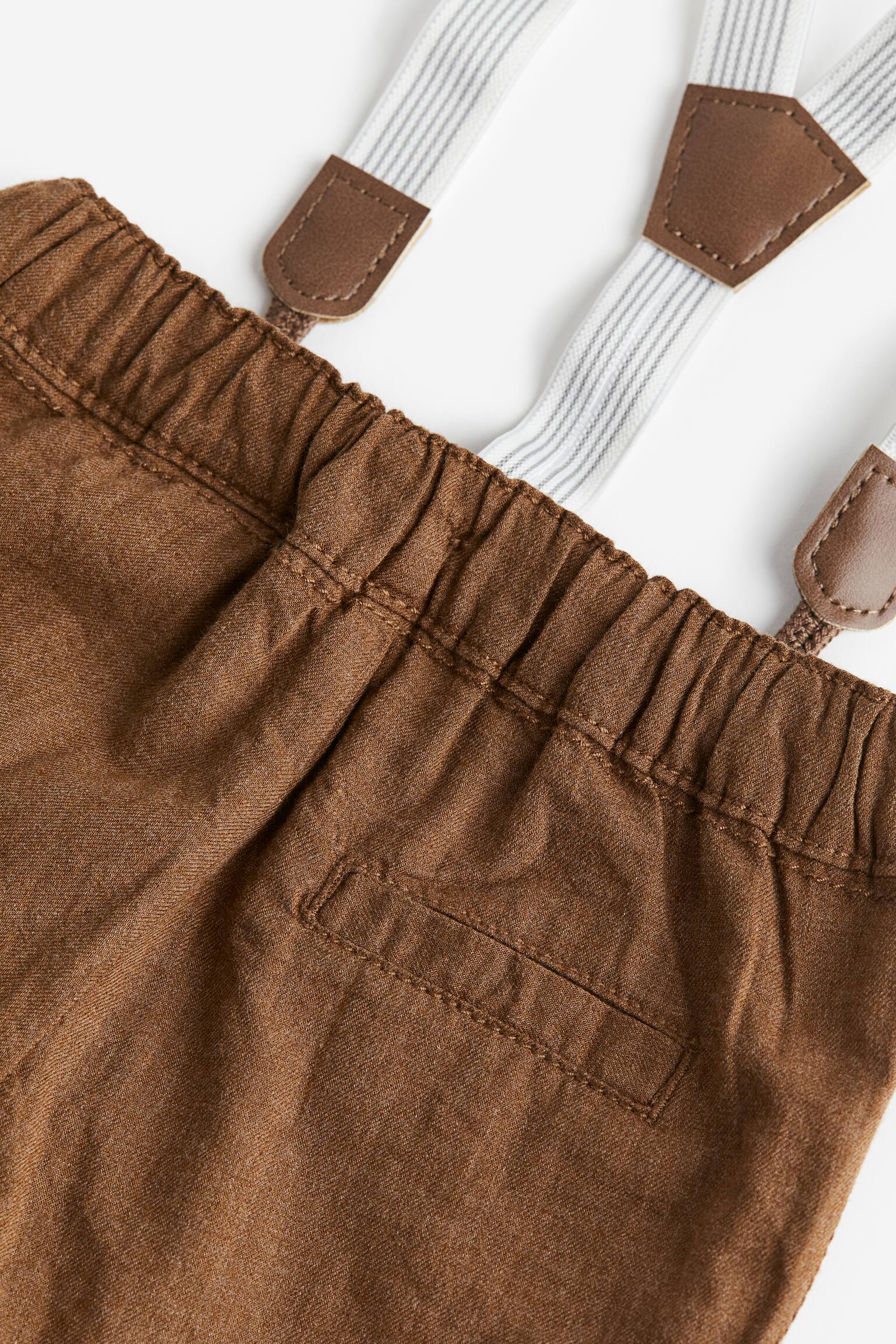 Dressy Set - White/Brown - 4