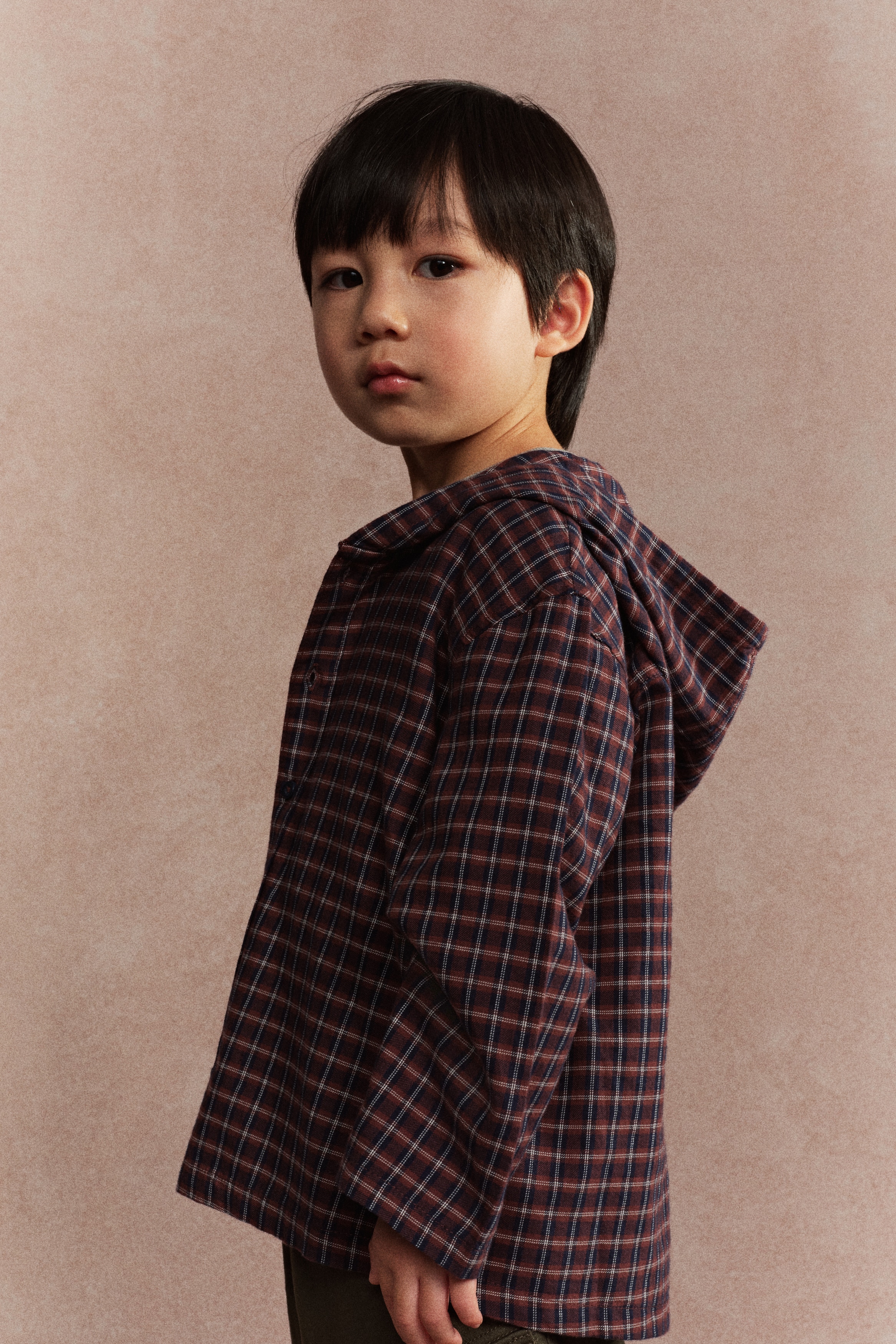 H & M - コットンツイルオーバーシャツ - レッド H & M - コットンツイルオーバーシャツ - レッド