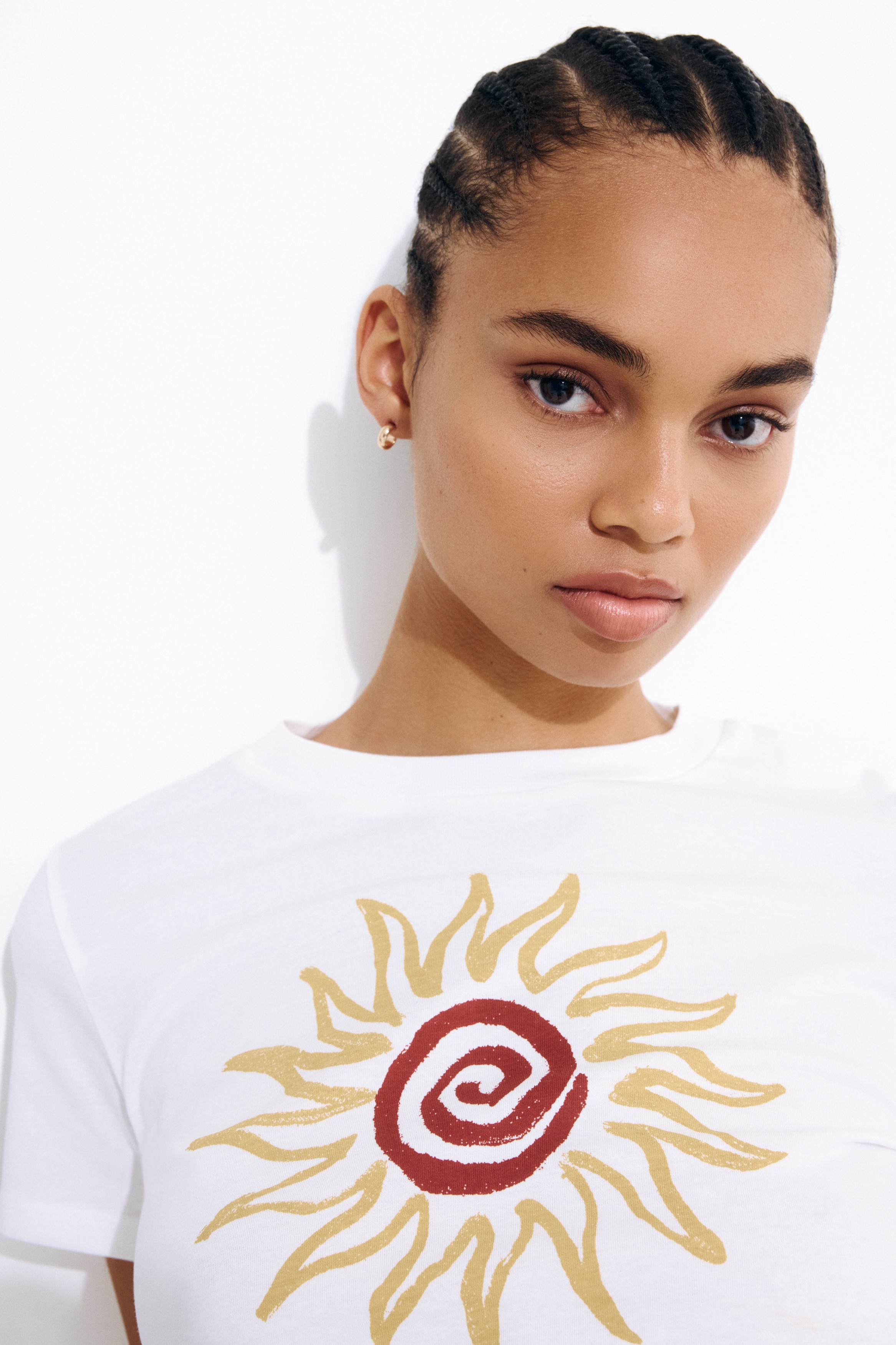 Printed T-Shirt - White/sun/Light yellow/La Isla/Light yellow/parasol/Gray melange/Hôtel Vue Mer