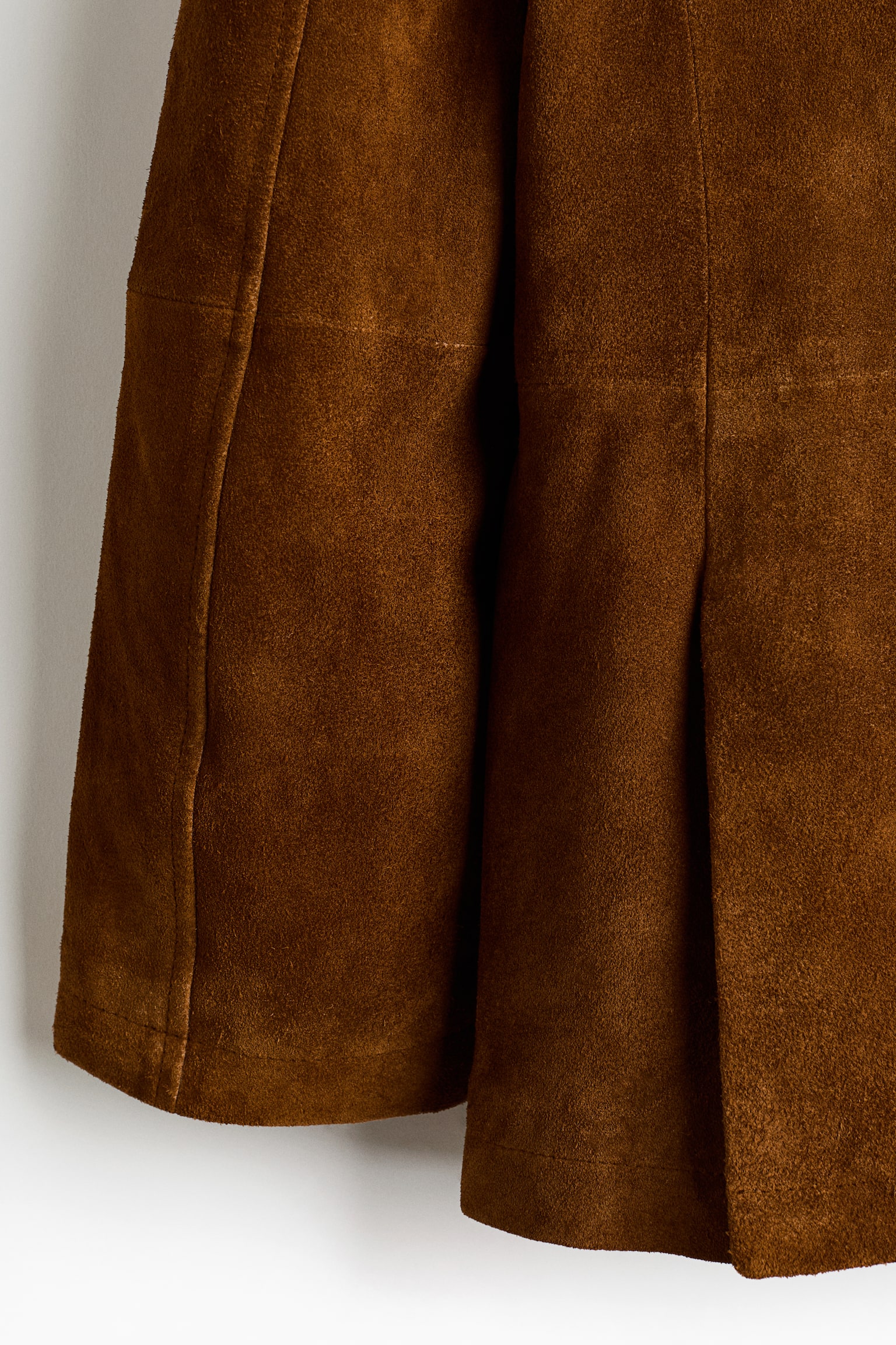 Relaxed Fit Suede jacket - Brown - 6