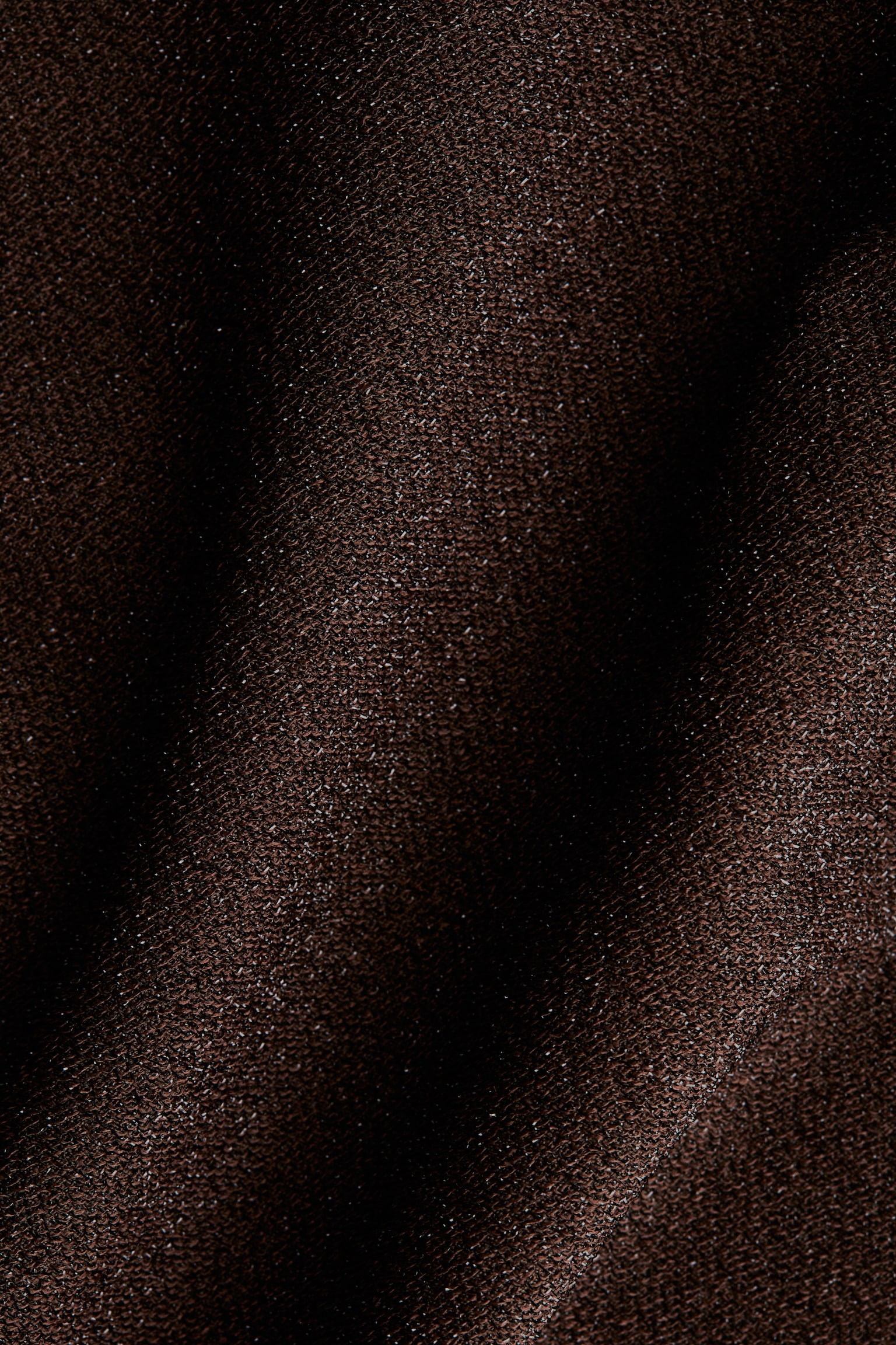 Драпирана рокля с презрамки - Тъмнокафяв/Бордо/Черен - 6