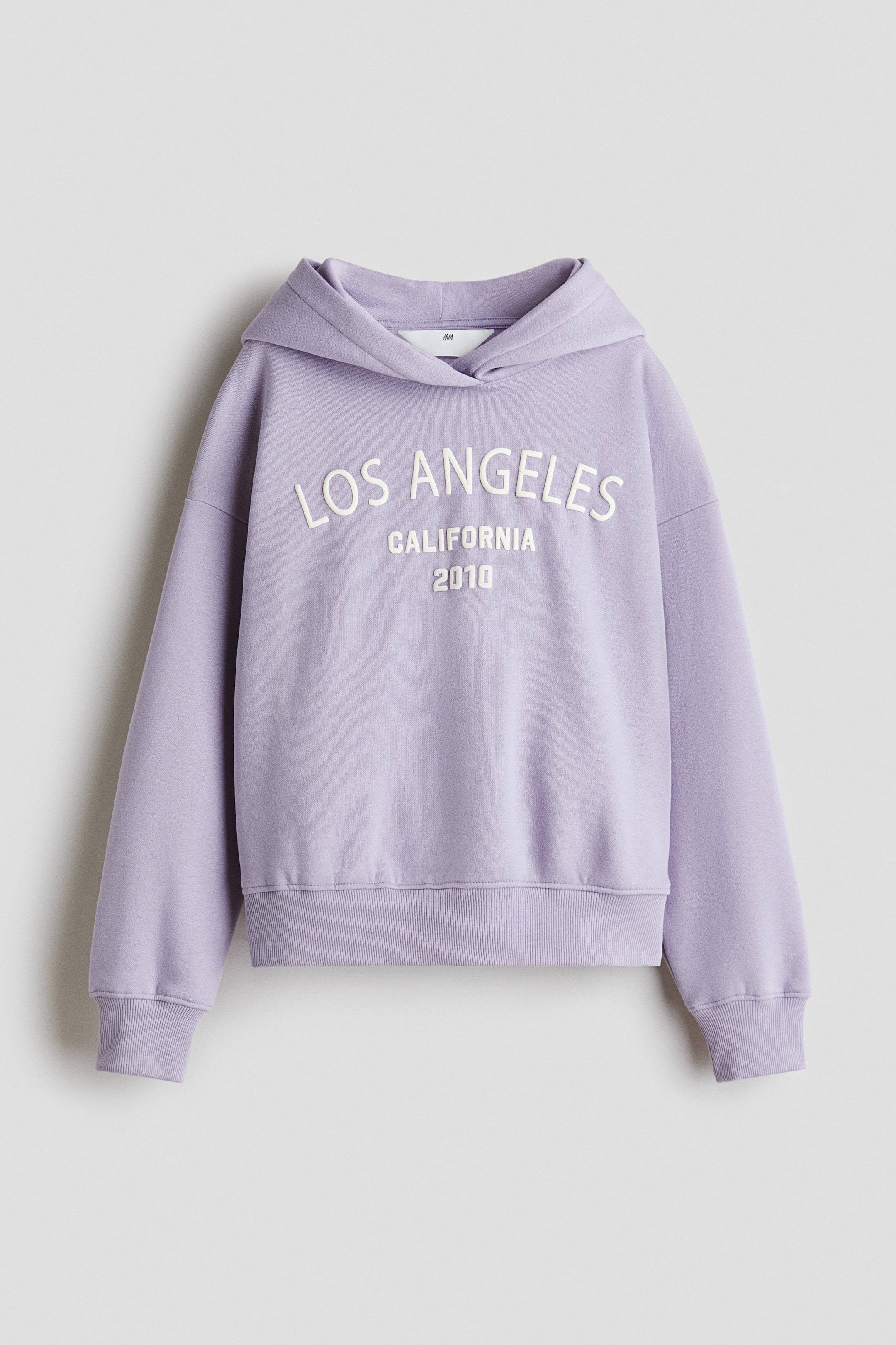 View larger image: Oversized motif-detail hoodie - Light purple/Los Angeles - Kids | H&M IN 1