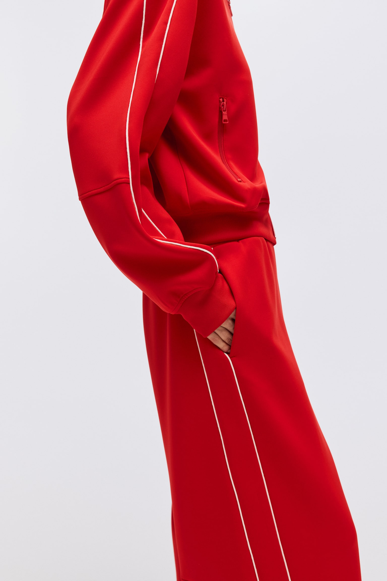 Spodnie sportowe z pianki scuba - Czerwony - 6