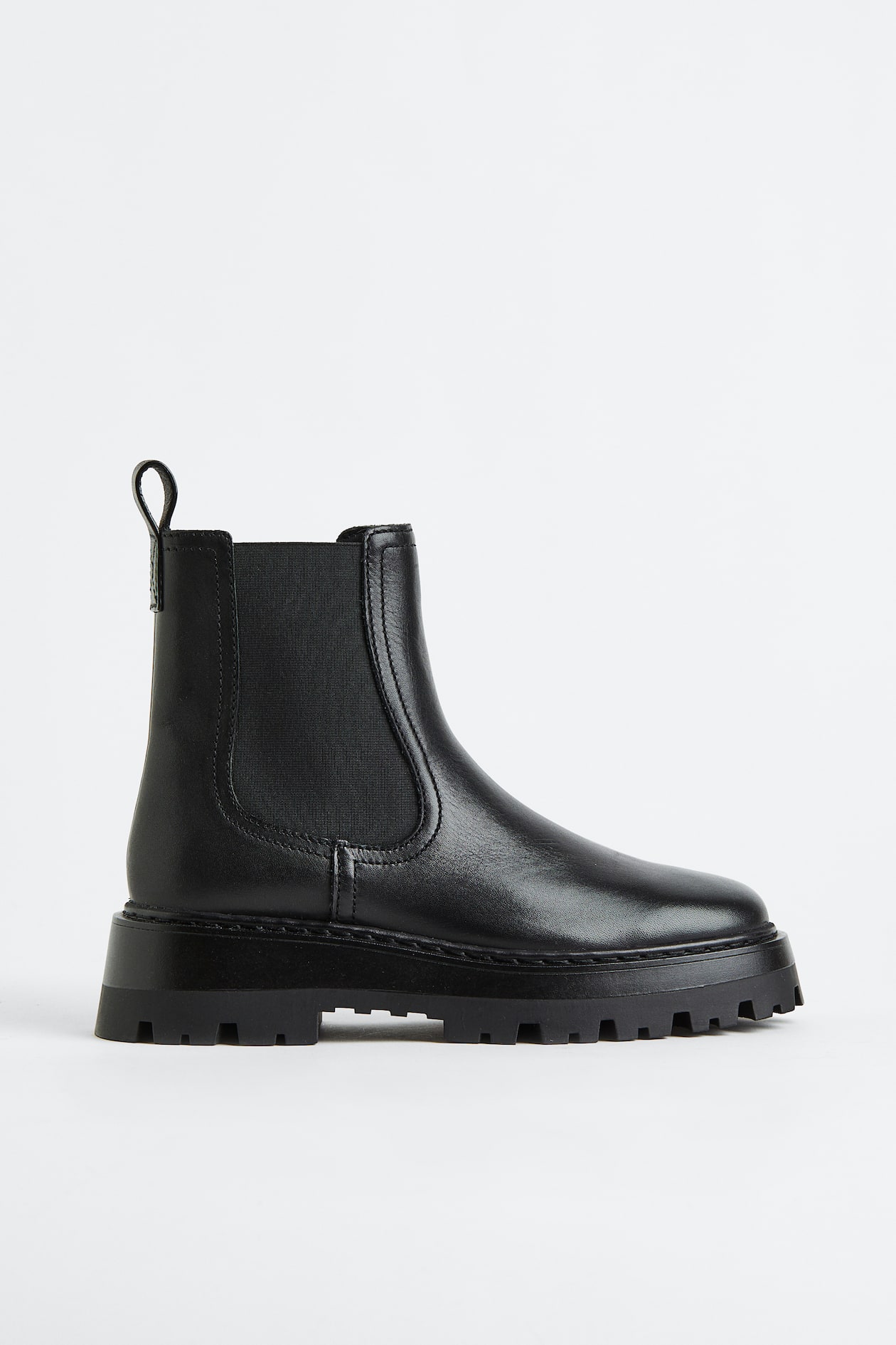 Leather Chelsea boots - Low heel - Black - Ladies | H&M GB