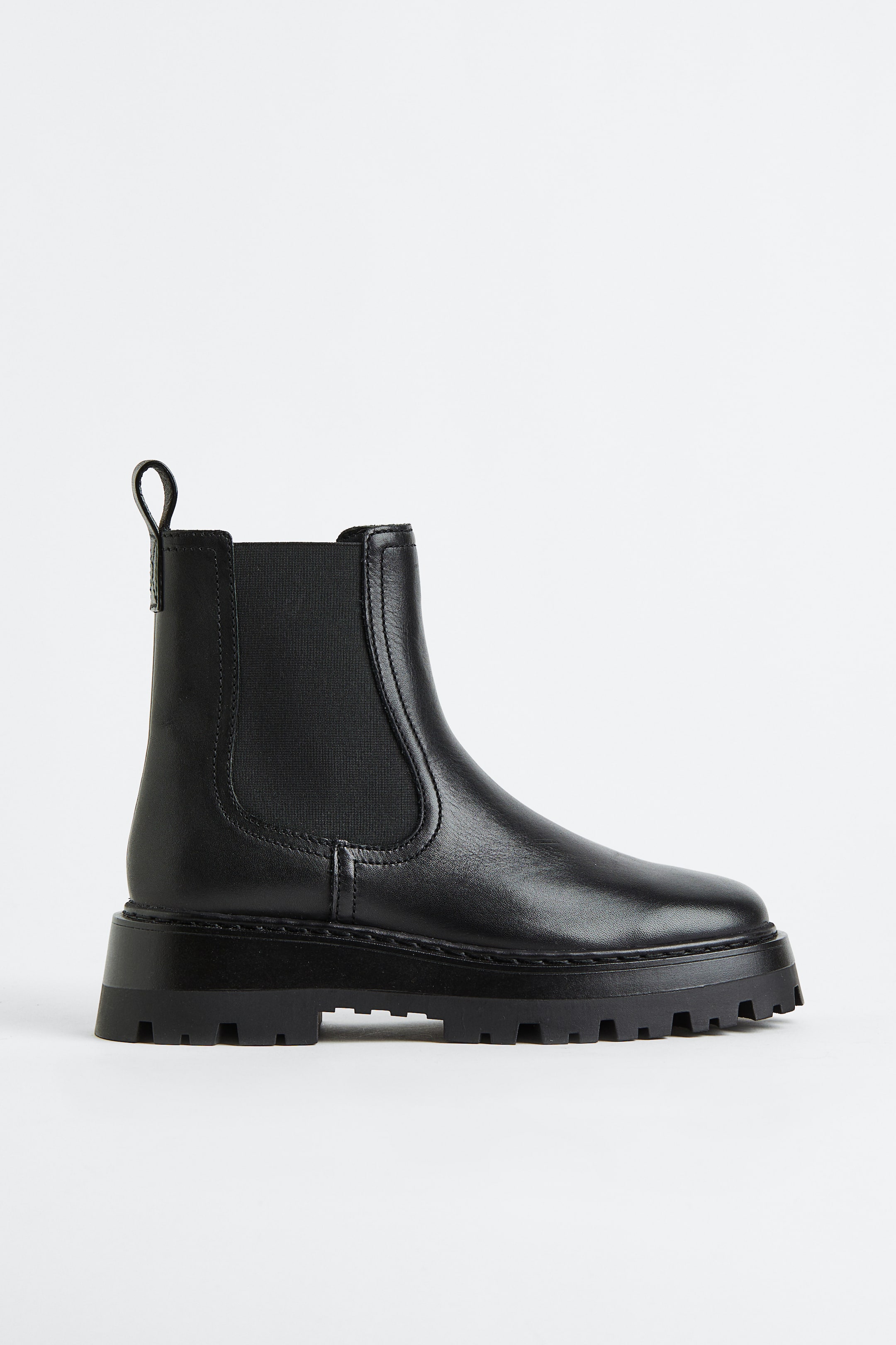 Leather Chelsea boots - Black - Ladies | H&M GB