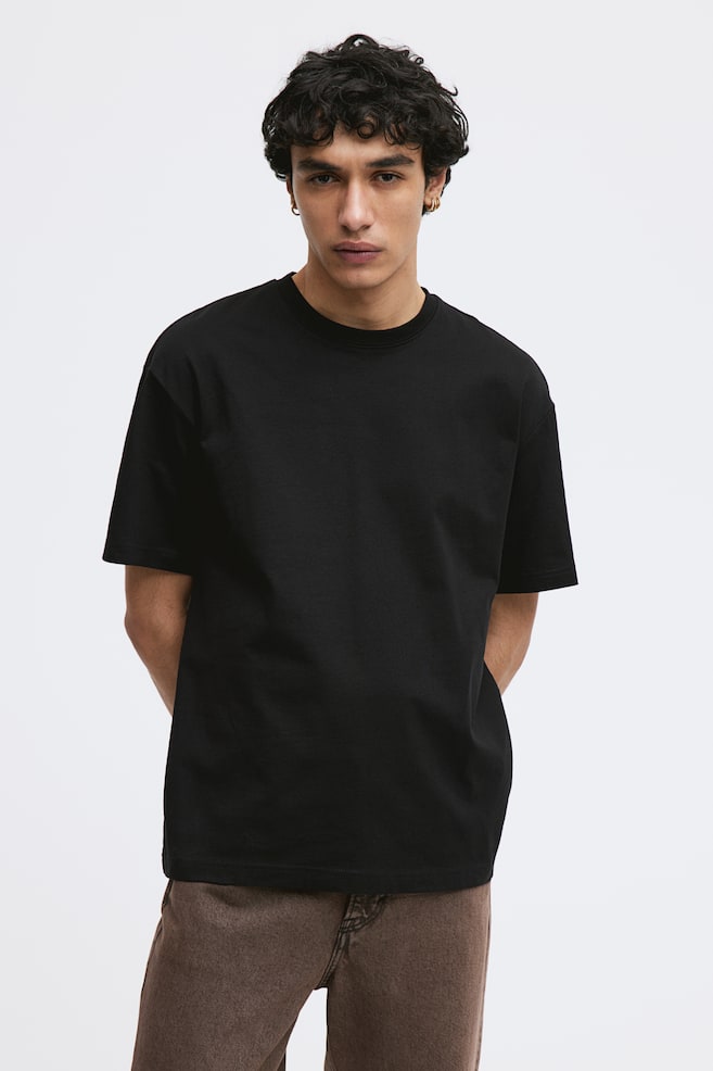 T-shirt Loose Fit - Noir/Blanc/Beige/Vert foncé/dc/dc/dc - 6