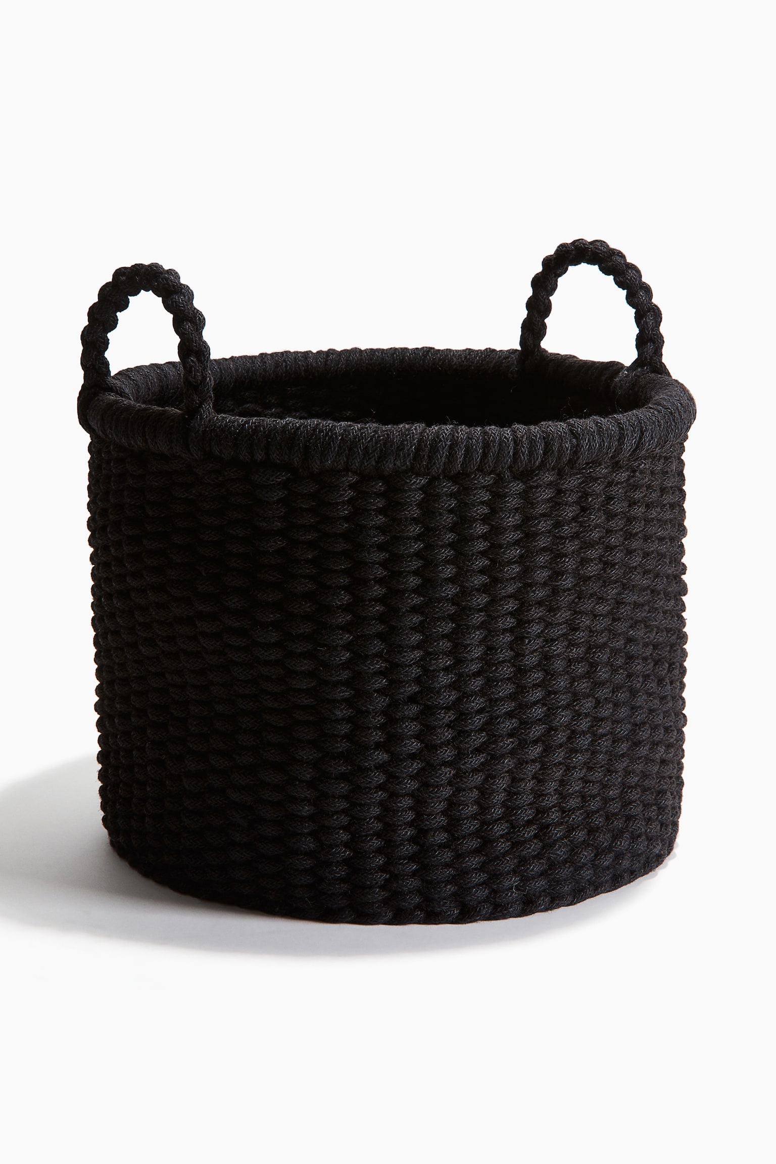 Jute storage basket - Black/Olive green - 1