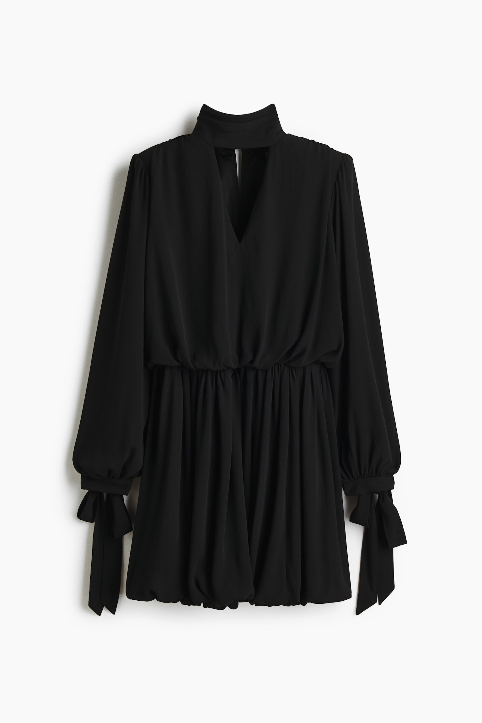 Женское платье H&M Bow-Detail, цвет: Чёрный — фото 1