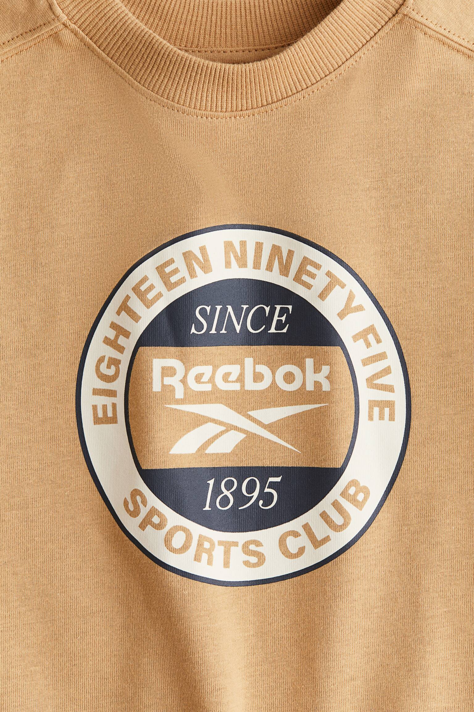 Print-motif T-shirt - Beige/Light grey marl/Reebok - 3