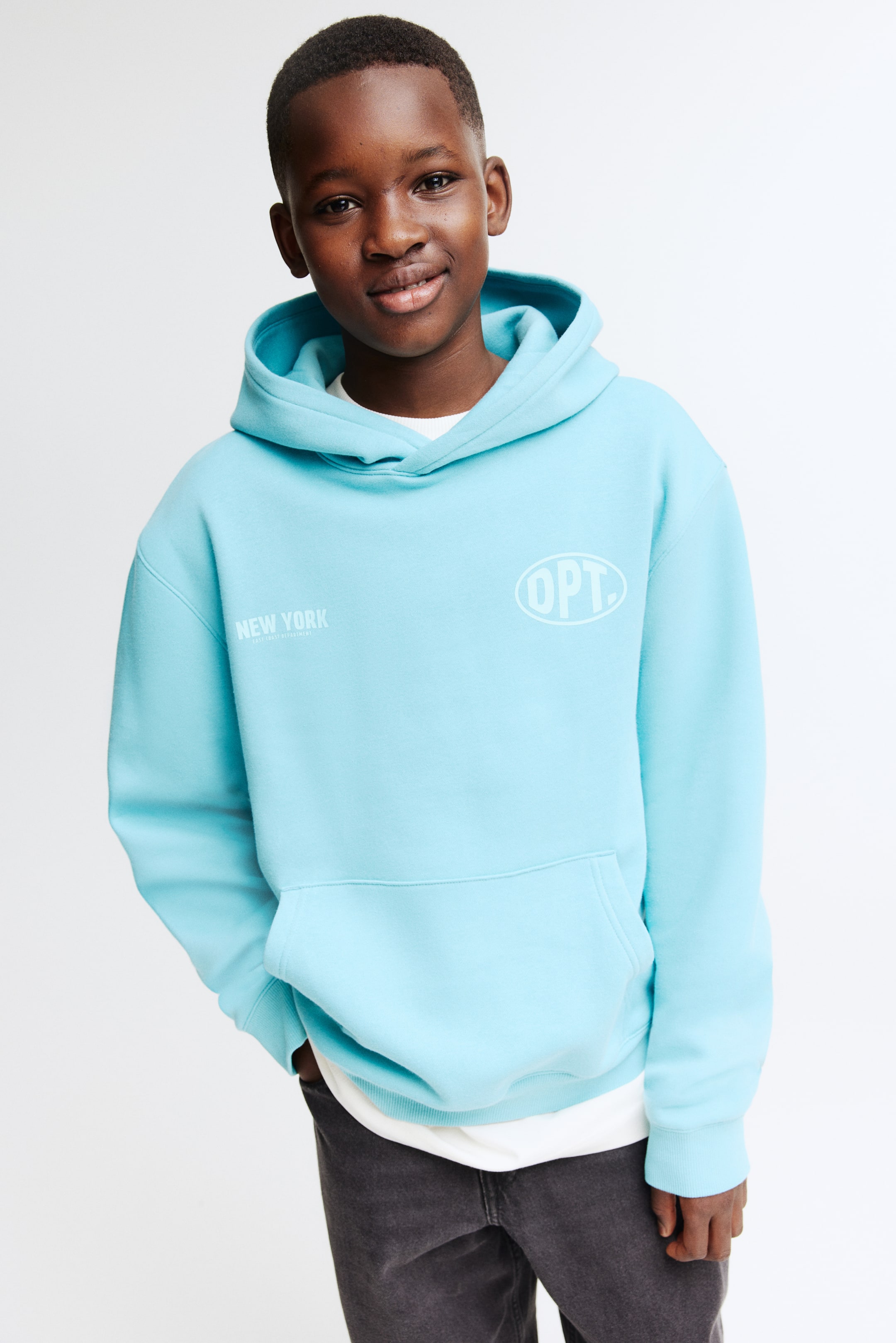 View larger image: Hoodie - Green/New York - Kids | H&M GB 1