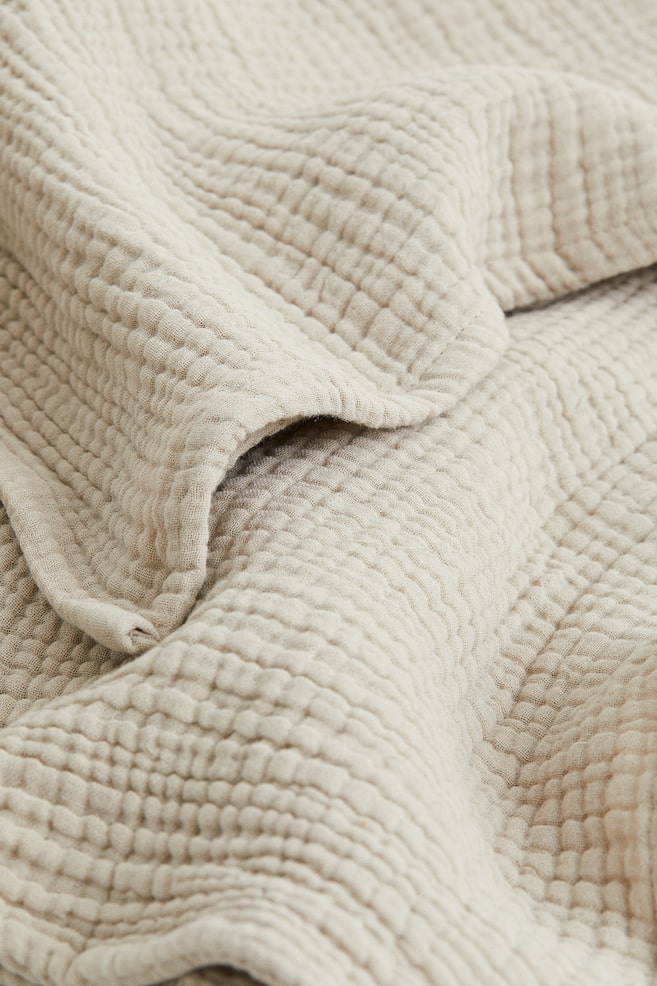 Cotton muslin bedspread - Light mole/Beige - 2