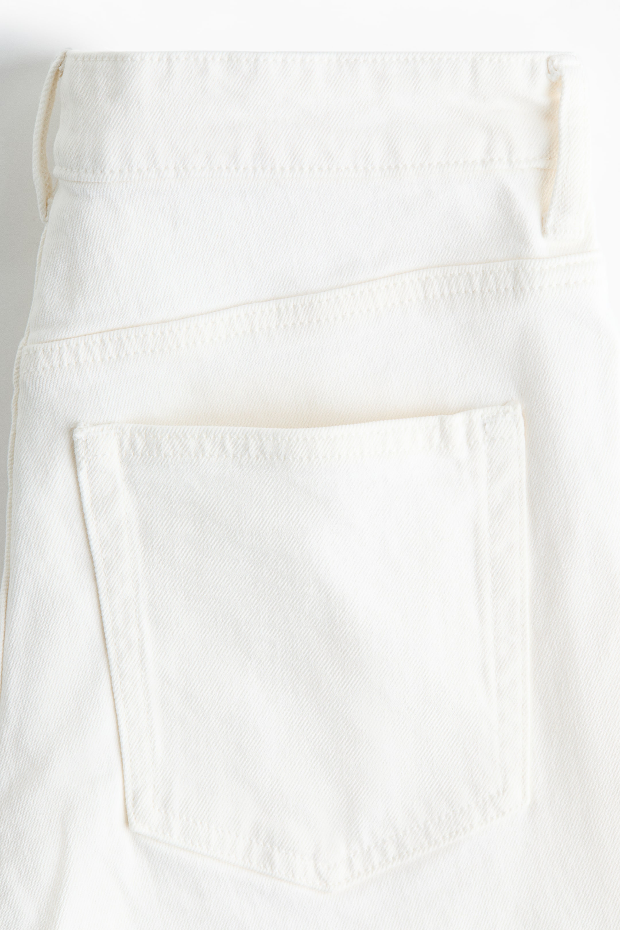 View larger image: Slim Fit Mom High Ankle Jeans - White - Ladies | H&M US 3