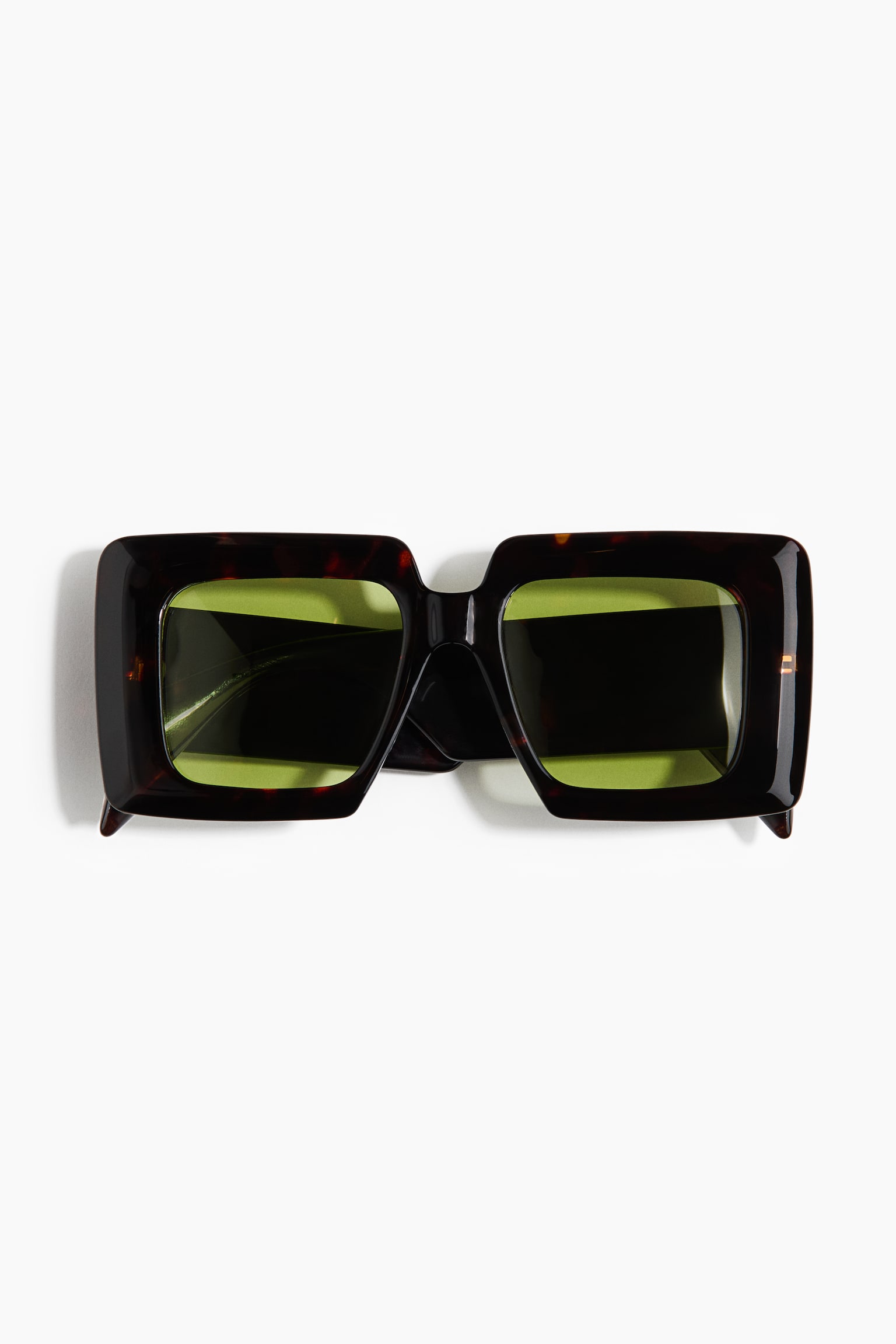 Square polarized sunglasses - Dark brown - 2