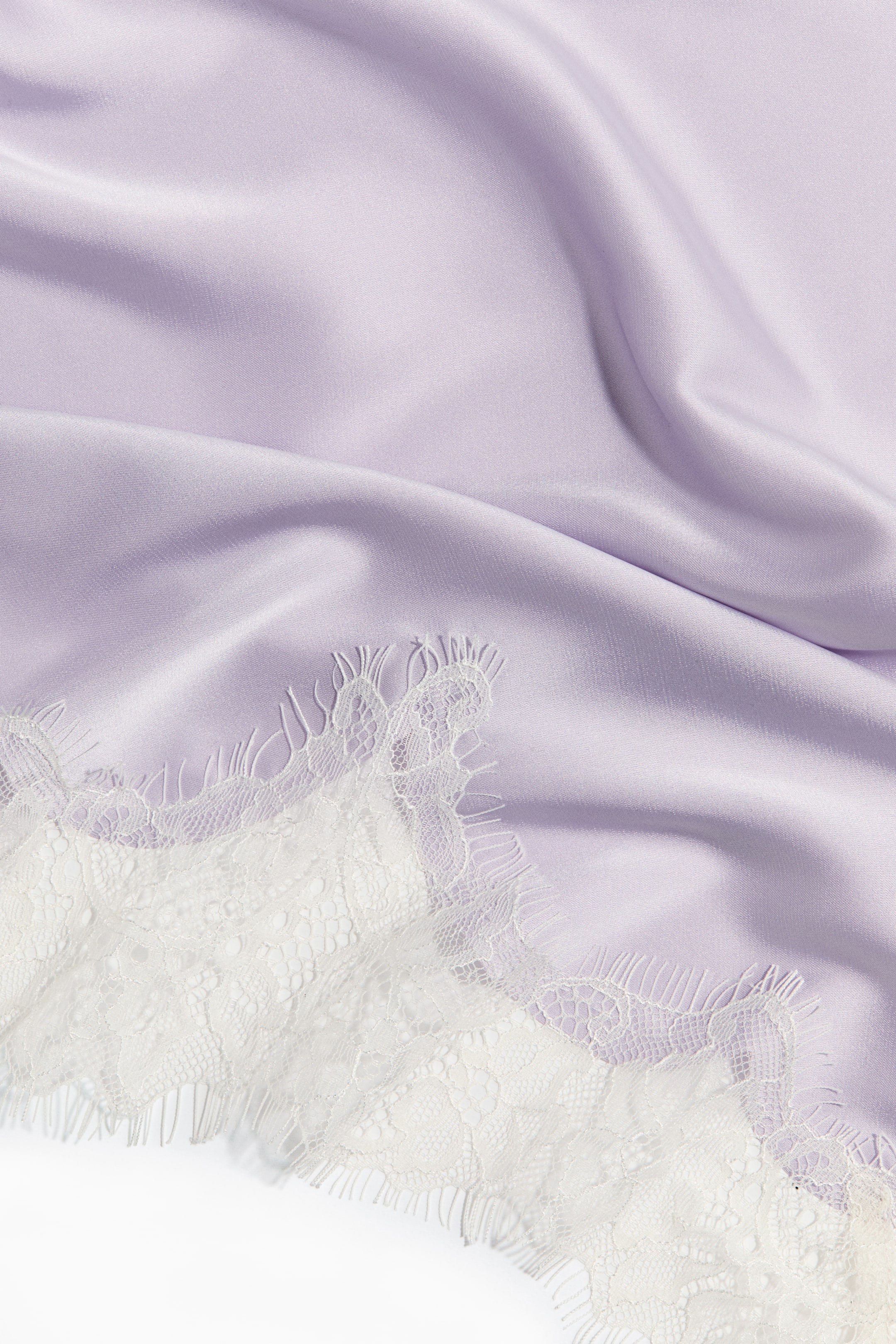 Lace-Trimmed Triangle Scarf