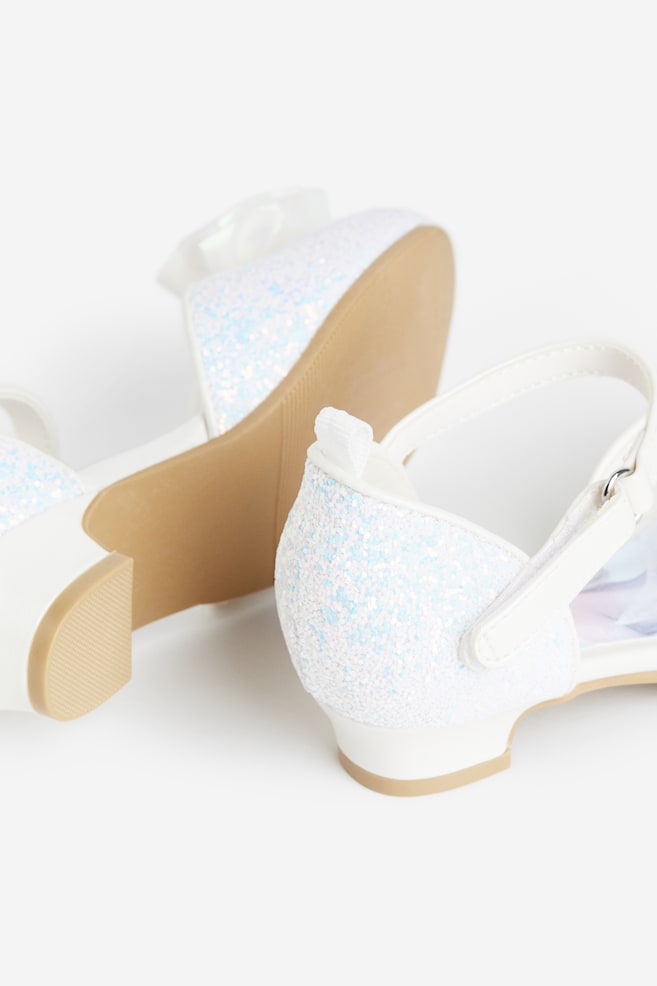 Chaussures de déguisement pailletées - Blanc/La Reine des neiges/Rose clair/Princesses Disney - 4
