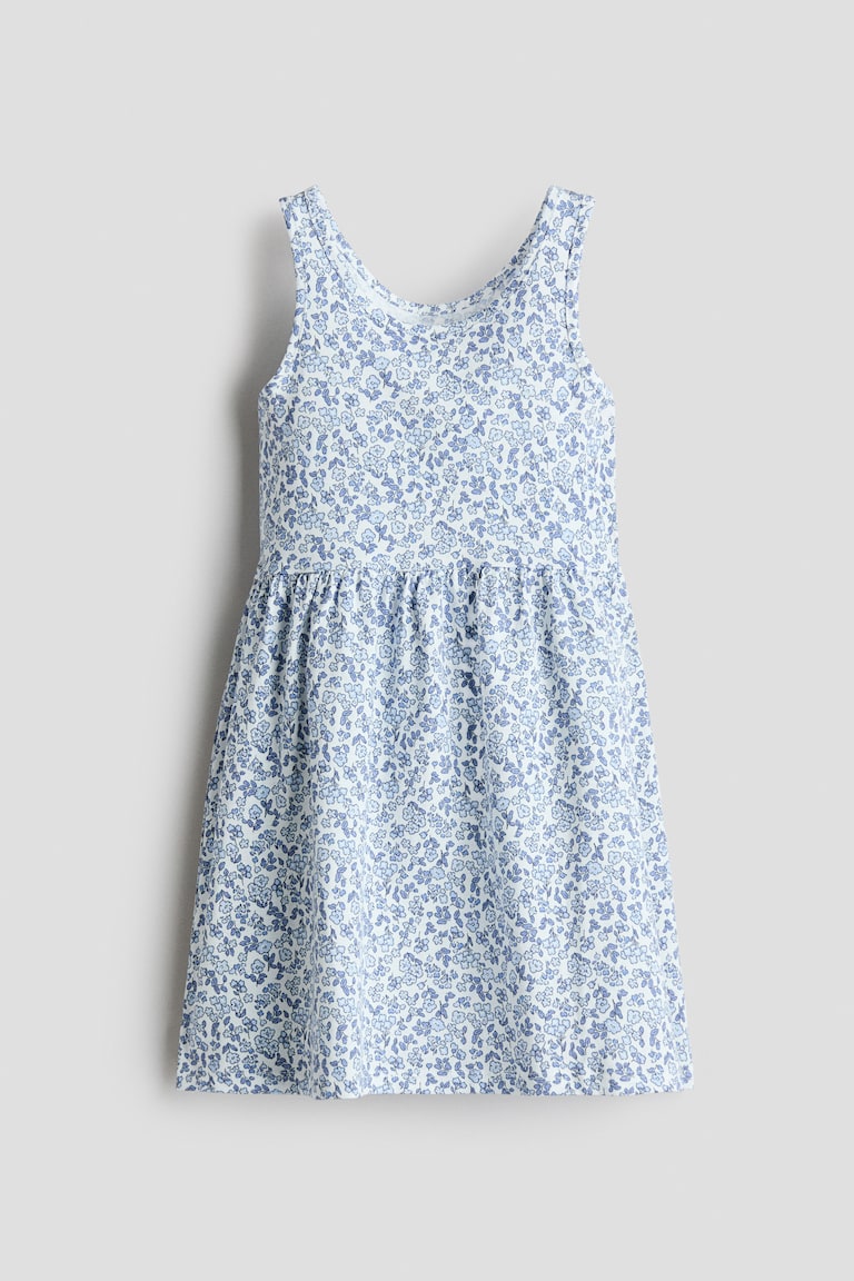 Girls - Light Blue/Floral Ladybug Dress - Size: 5T/6 (4-6Y) - H&M
