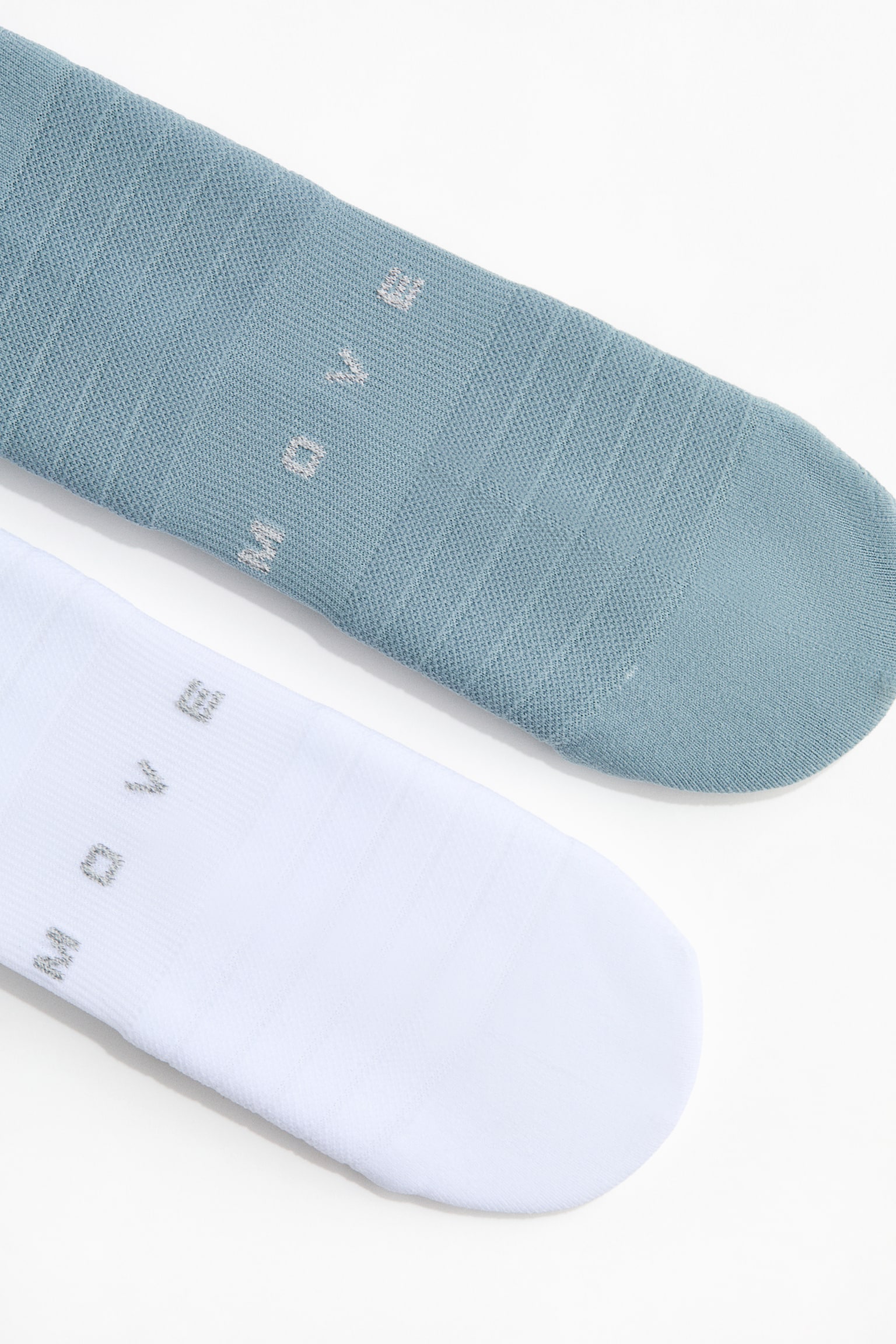 Pack de 2 pares de meias de desporto - Branco/Verde azulado - 3