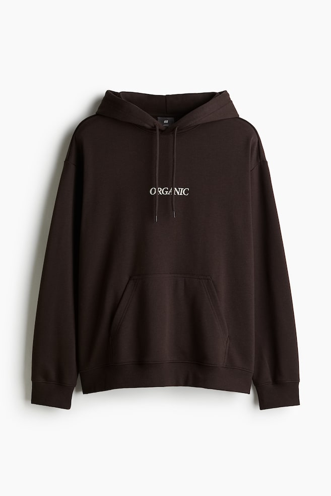 Bedruckter Hoodie in Oversized Fit - Dunkelbraun/Organic/Weinrot/Feel real/Weiss/Masashi/Weiss/Motocross/Weiss/Recordin'/Brown/Sonnie's Deli - 1