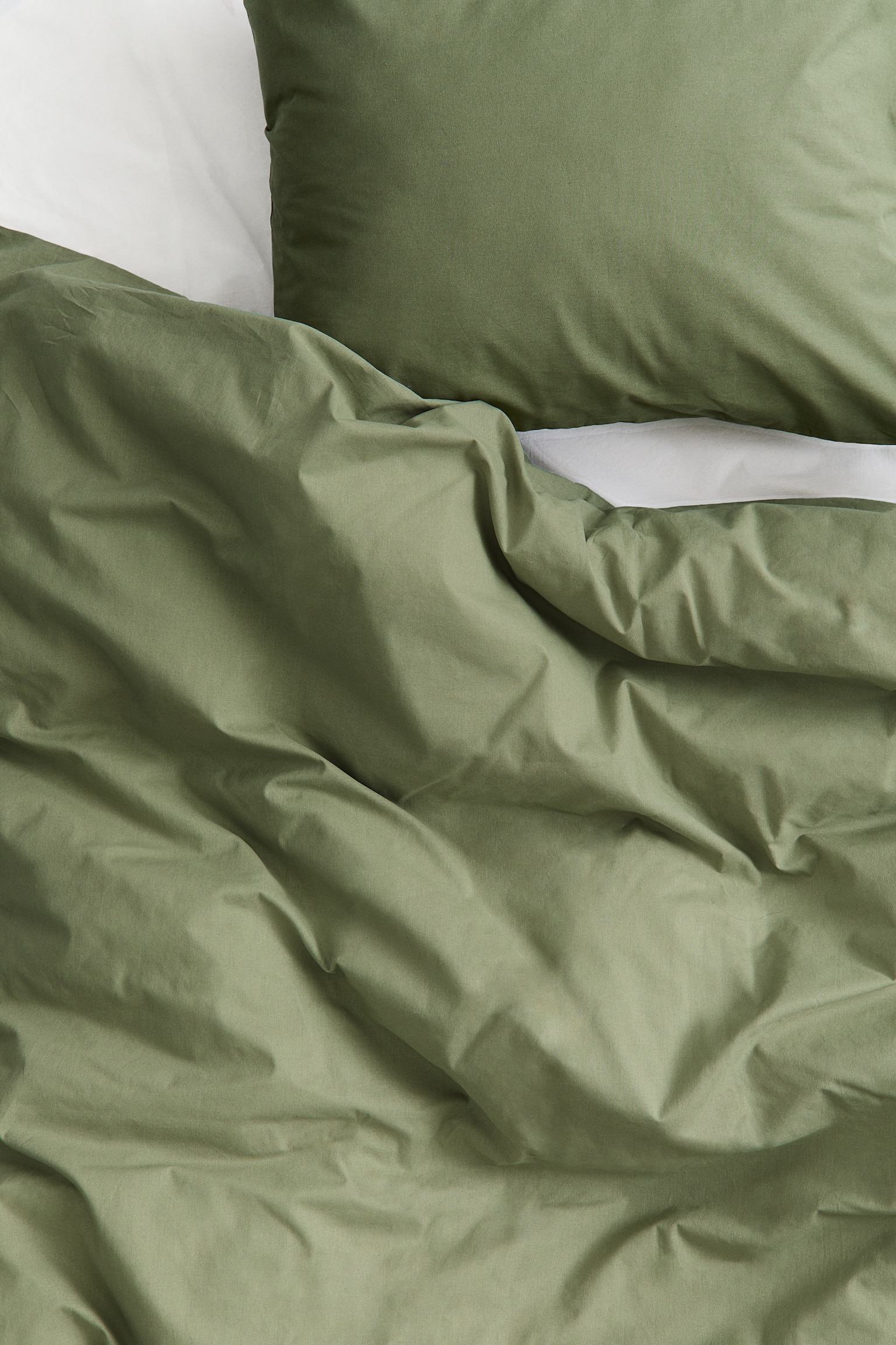 Set de funda de duvet individual en algodón - Verde caqui/Blanco/Rosa claro/Amarillo claro/Anaranjado/Verde oscuro/Café oscuro/Café/Rosa de antaño - 3