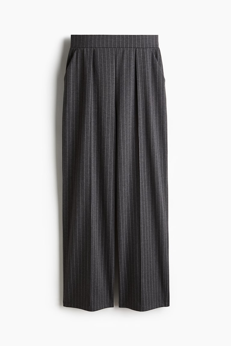 striped black dress pants Charcoal Chalk Stripe Custom Dress Pants