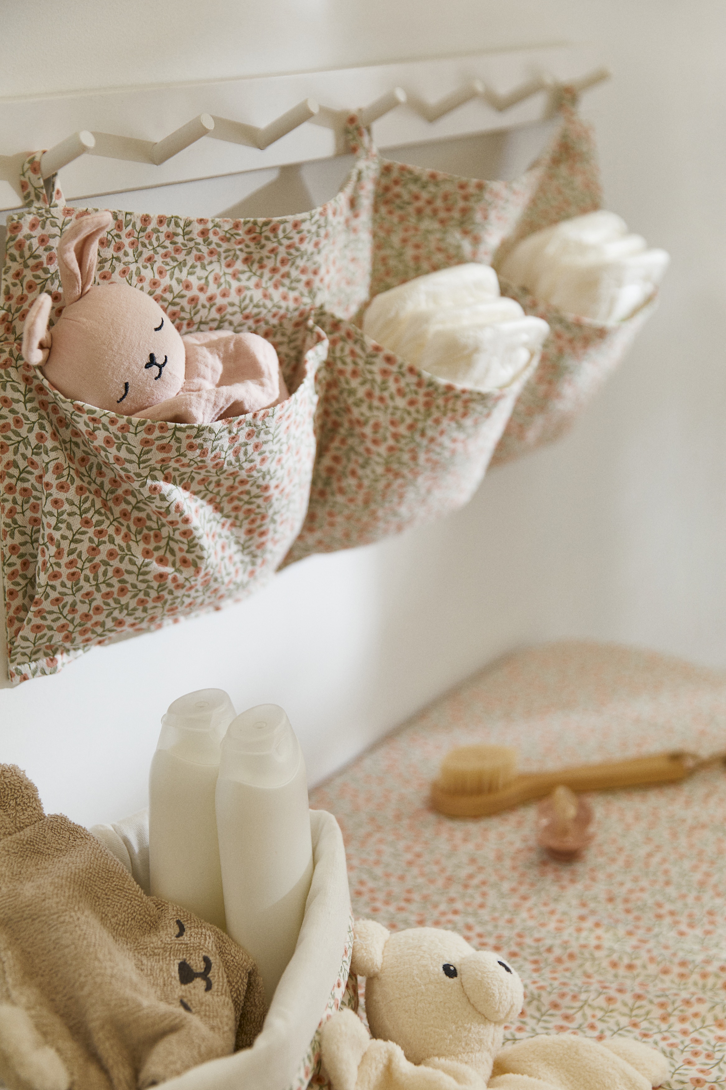 Wand-Organizer Für Kinder – Mit Teddy-Bär-Motiv, 12 Taschen, 70 X 40 Cm, Zum Aufhängen Von Spielzeug & Kleidung