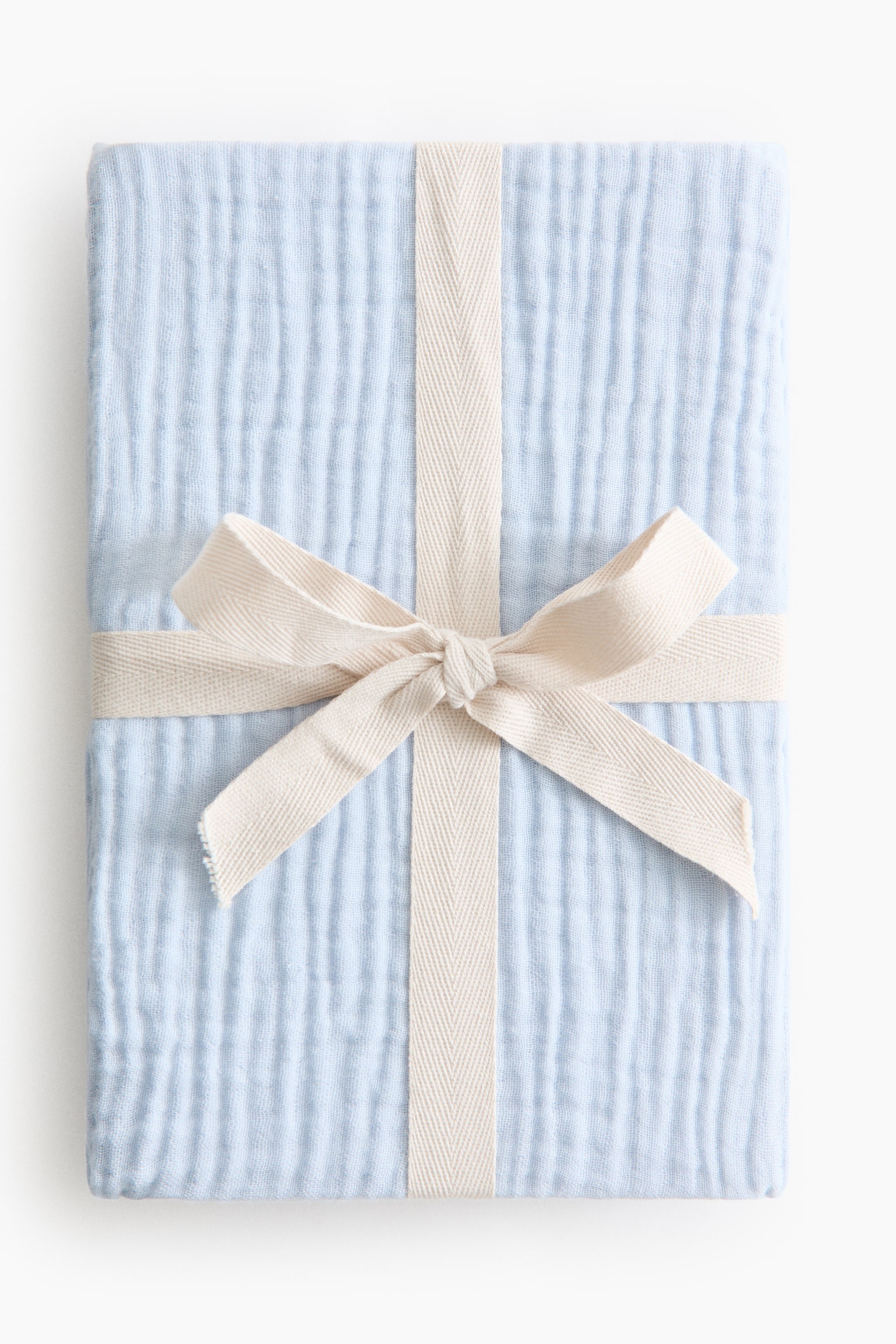 Muslin cot fitted sheet - Light blue/White/Sage green/Light beige/Dusty pink - 3