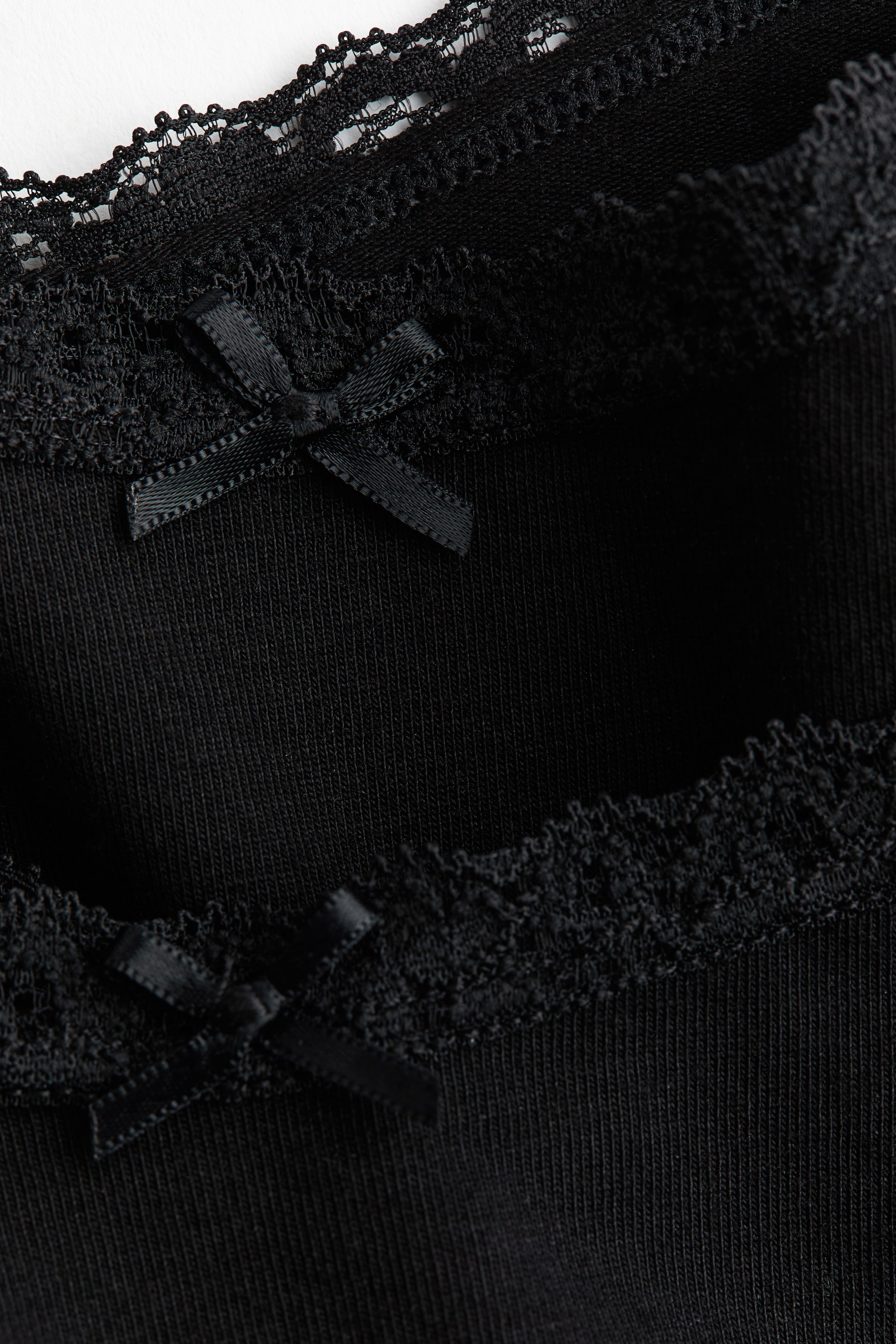 5-Pack Lace-Trimmed Cotton Briefs