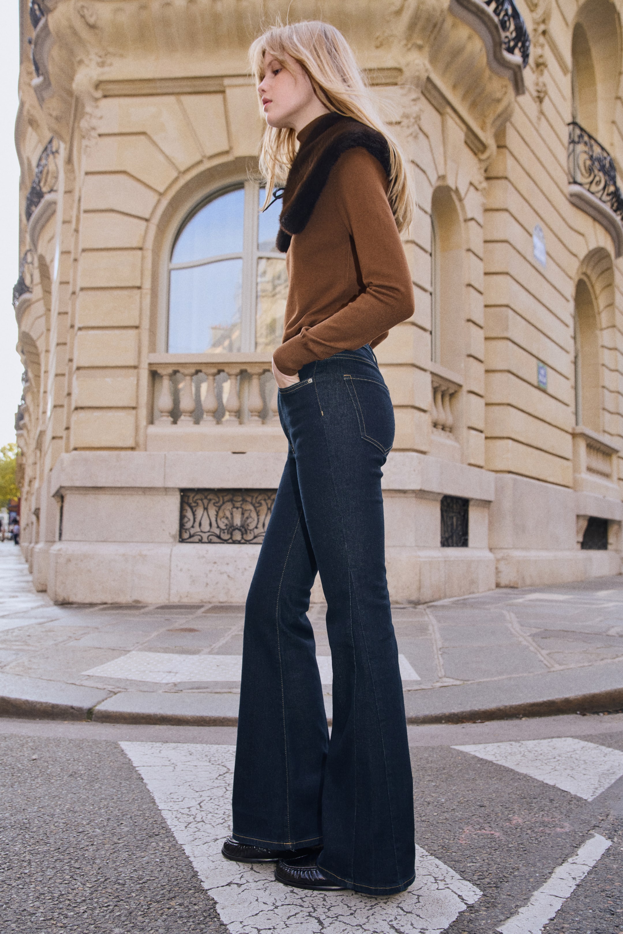 Agrandir l'image: Flared High Jeans - Bleu denim foncé - FEMME | H&M FR 3