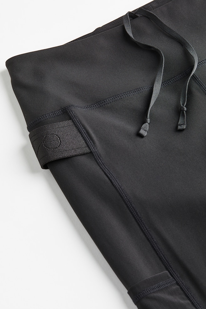 DryMove™ Sports cycling shorts - Black/Dark turquoise/Patterned - 8