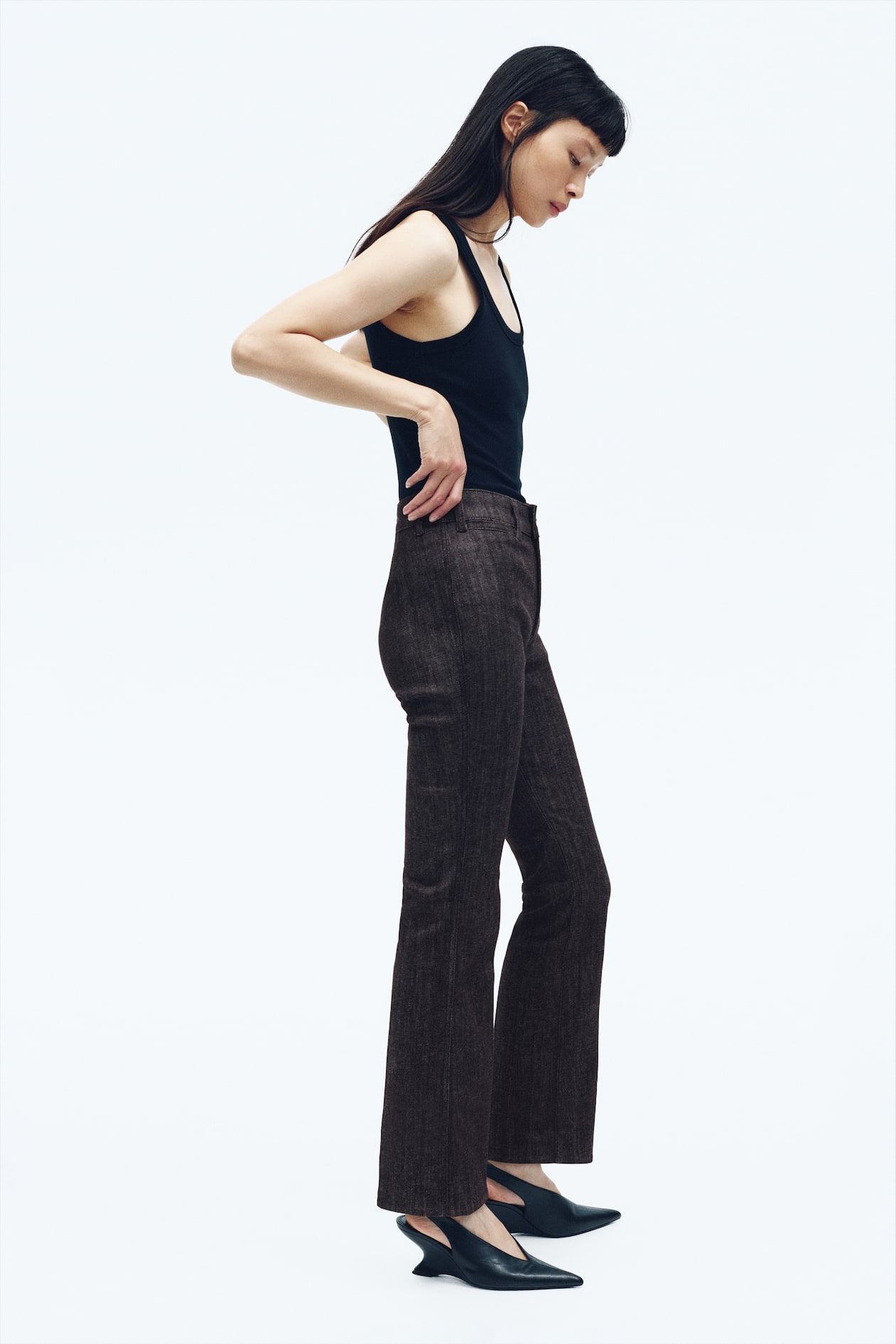 Flared High Ankle Jeans - image 3