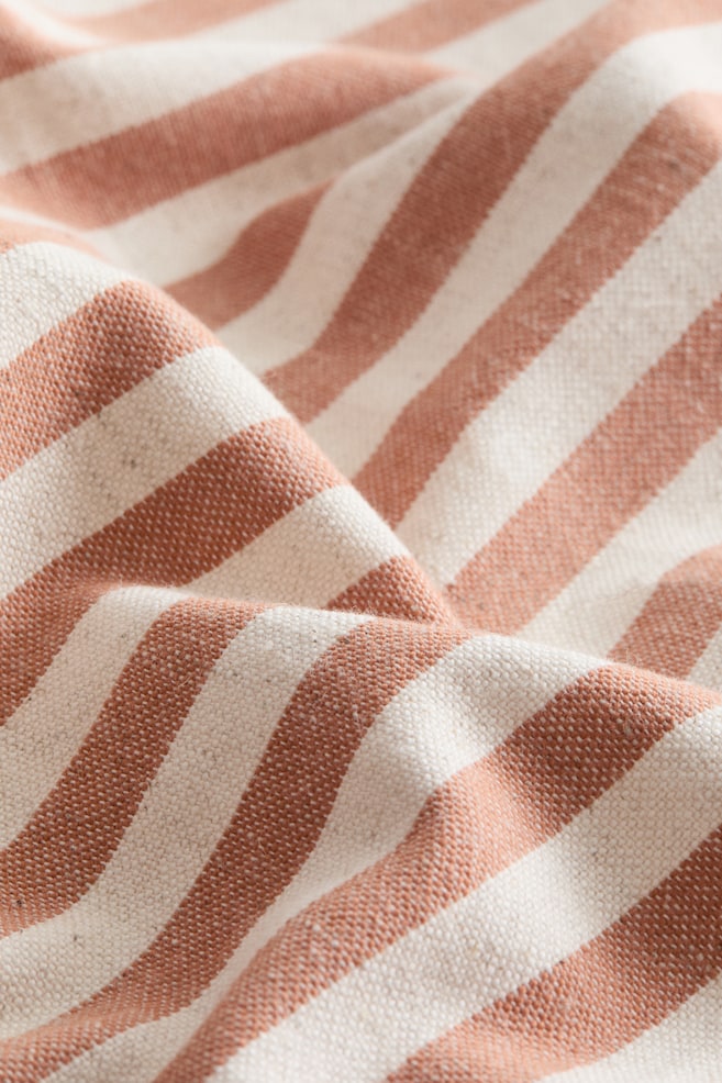 4-pack cotton napkins-Terracotta/Striped - 5
