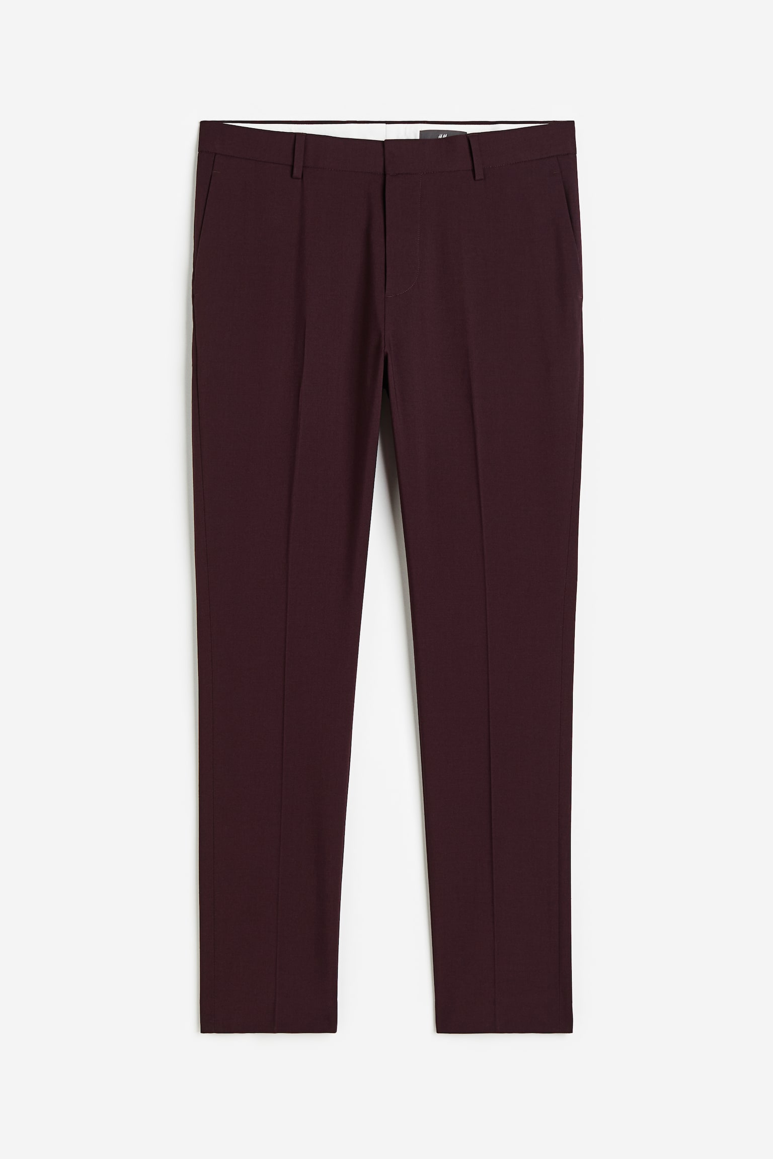 Skinny Fit Suit Pants - Burgundy/Black/Dark blue/Grey/Check/Grey/Burgundy - 2