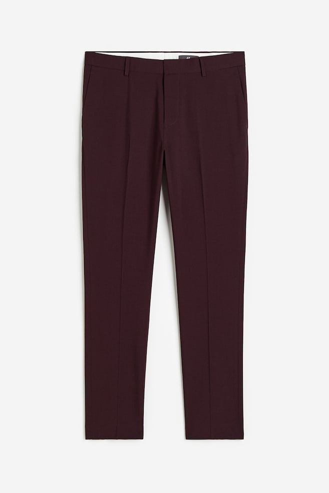 Skinny Fit Suit trousers - Burgundy/Burgundy/Grey/Grey/Checked/dc/dc - 2