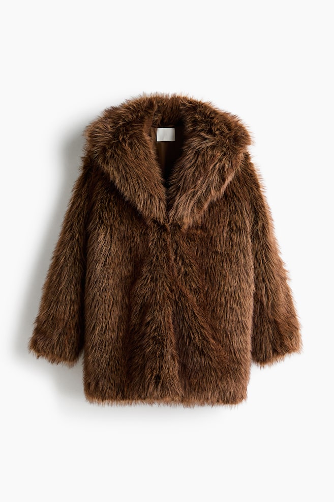 Single-breasted coat - Brown - 1