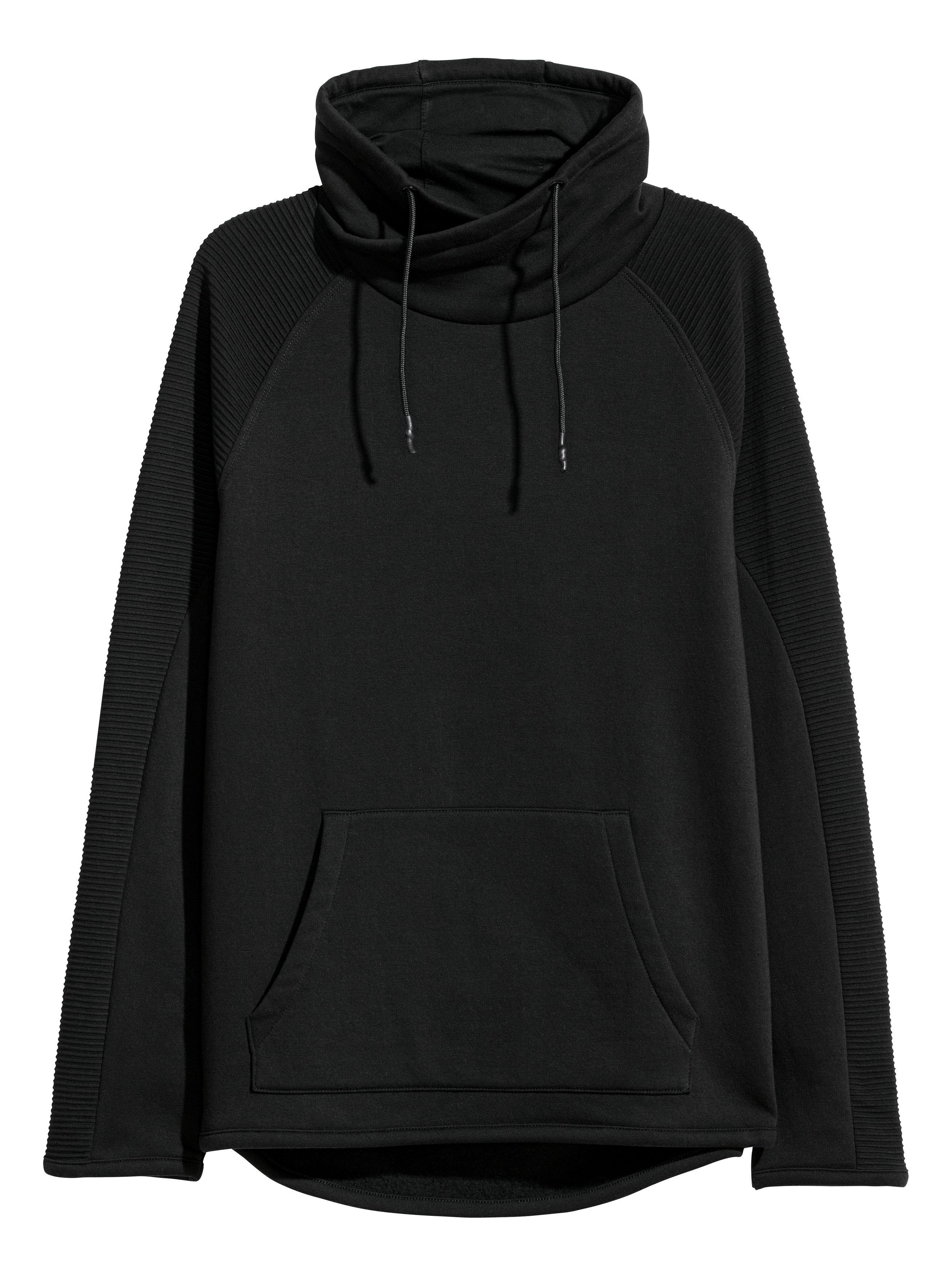 funnel neck hoodie